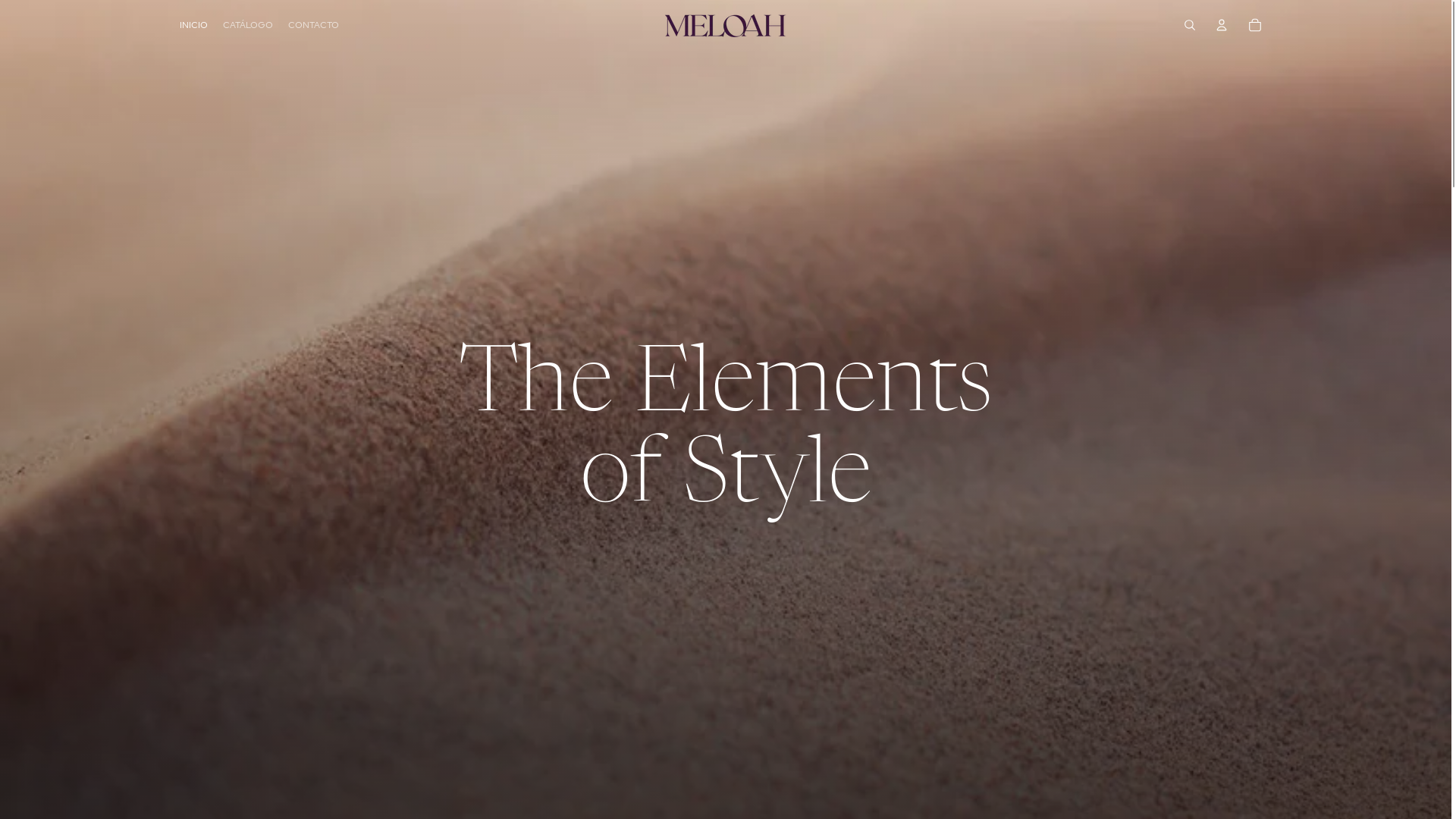website screenshot of https://meloahcollection.com/