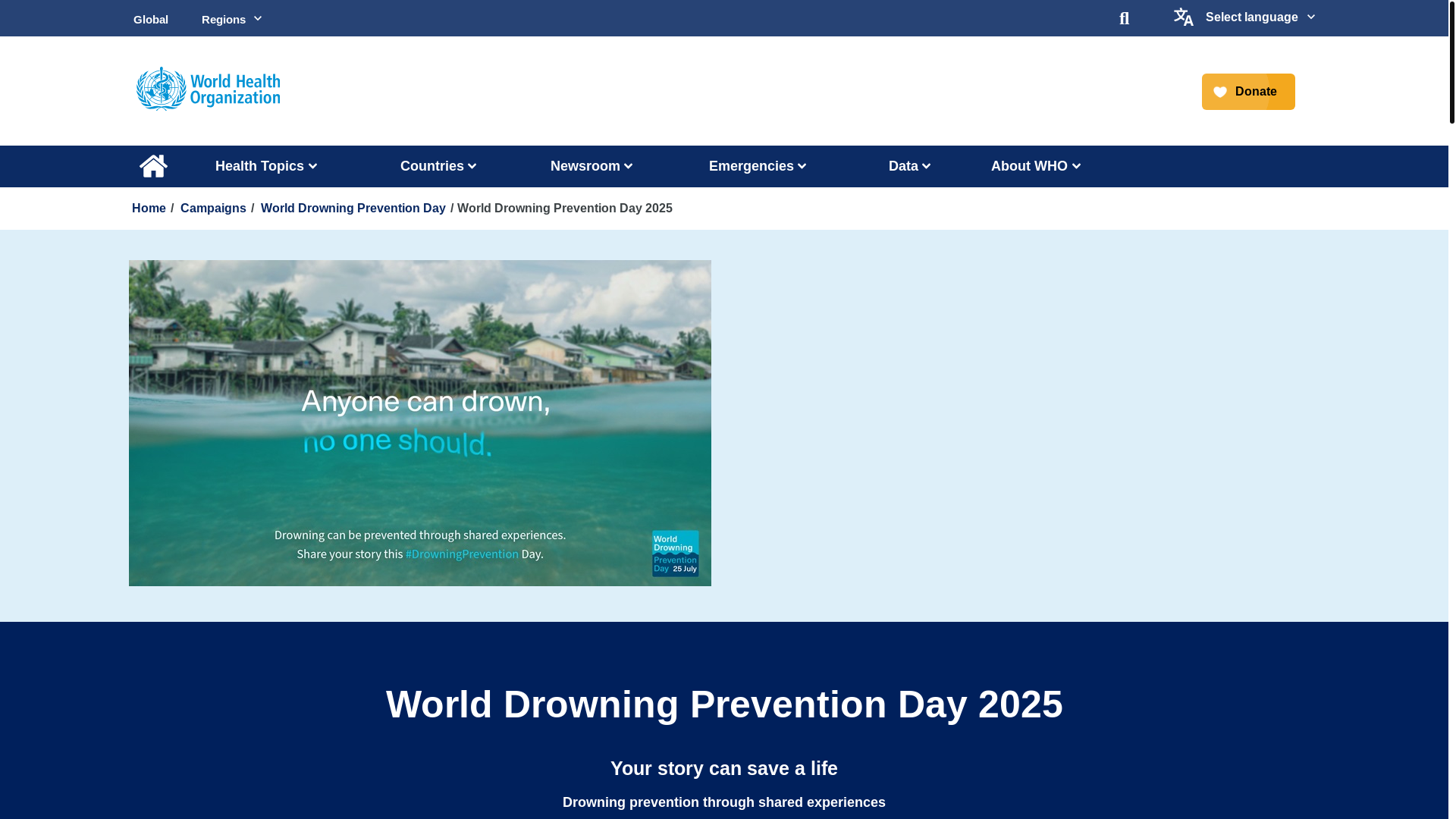 website screenshot of https://eu-west-1.protection.sophos.com/?d=who.int&u=aHR0cHM6Ly93d3cud2hvLmludC9jYW1wYWlnbnMvd29ybGQtZHJvd25pbmctcHJldmVudGlvbi1kYXkvMjAyNS8=&p=m&i=NjIwNTE5MjNmNzc1YjEwZjMyZTA1ZTEw&t=dkowbmI1OVZZUXVnbTJzam5GL2tkbEpOdGNuOXc3d01JMWluckc5VWt2QT0=&h=64fb543753464fa8be8e05f2bce363b2&s=AVNPUEhUT0NFTkNSWVBUSVbIE4yKWQdUtxtGZrpvEUiyX1q2Tw2U3V2DrZbRhbPu5g