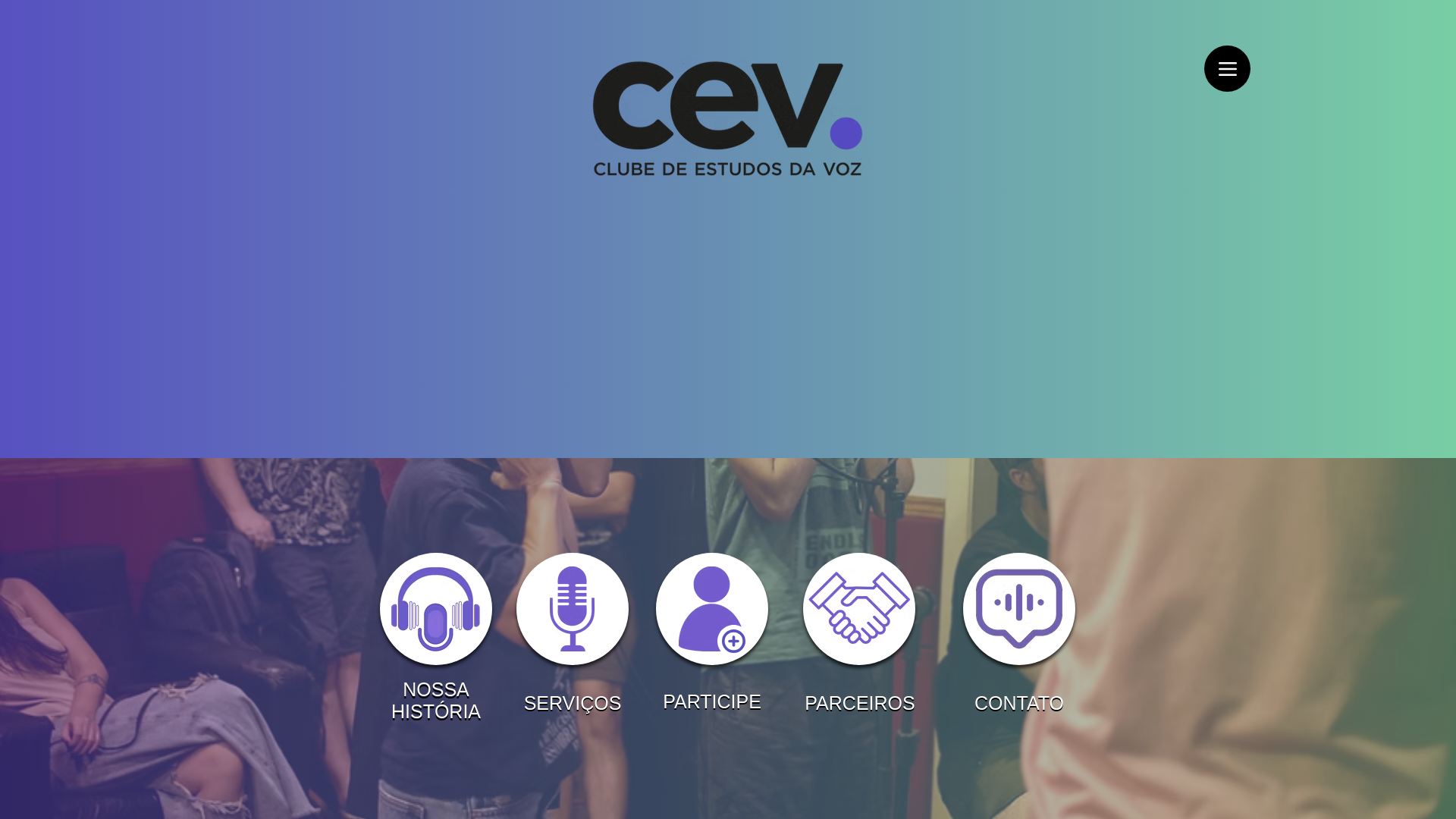 website screenshot of https://clubeestudosdavoz.com