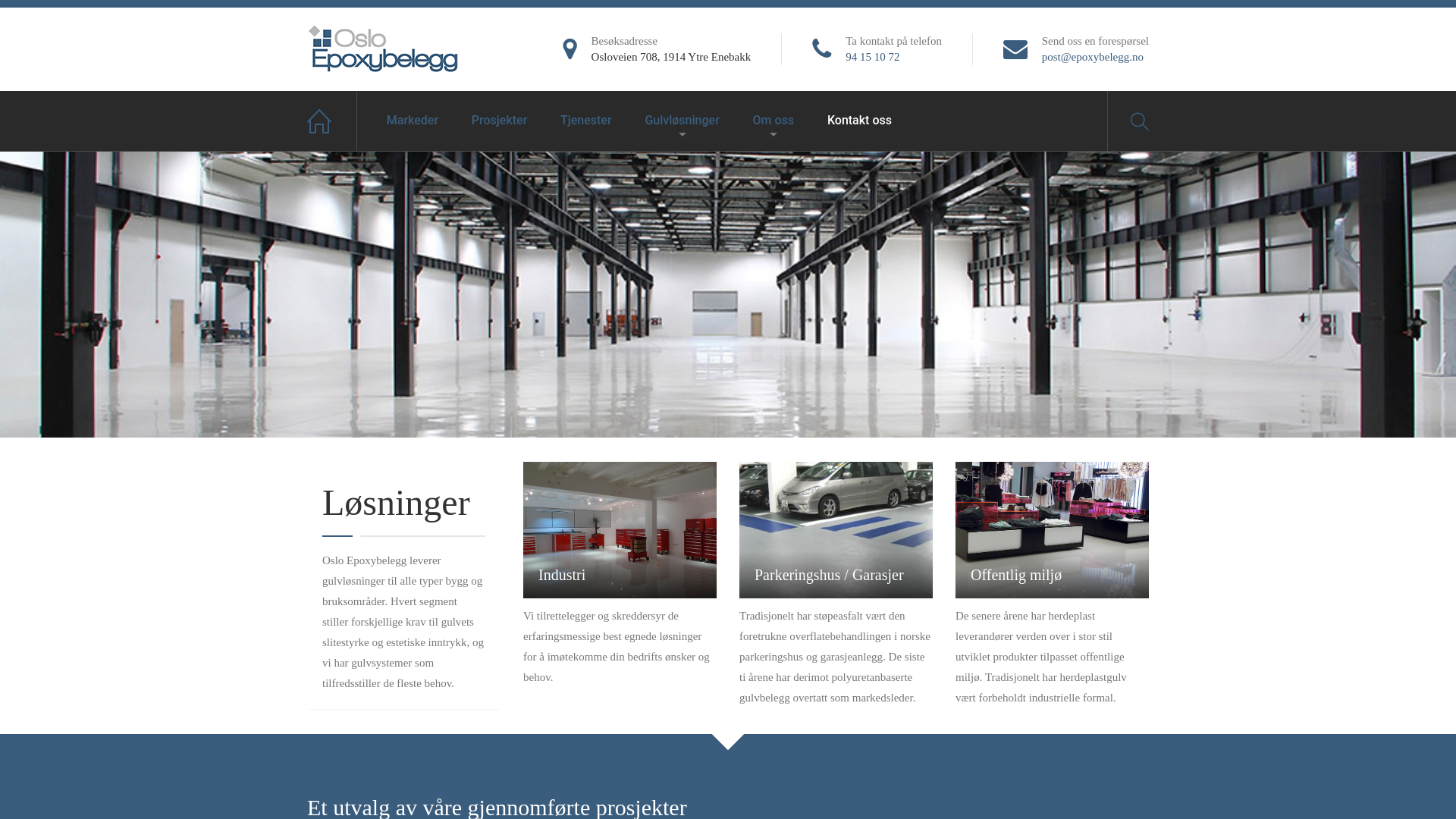 website screenshot of https://epoxybelegg.eu/