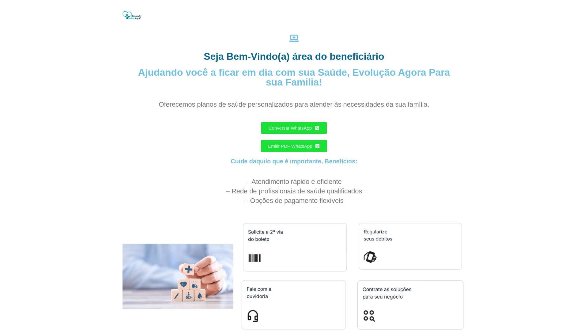 website screenshot of https://suporteassistenciaplanossaude.online/