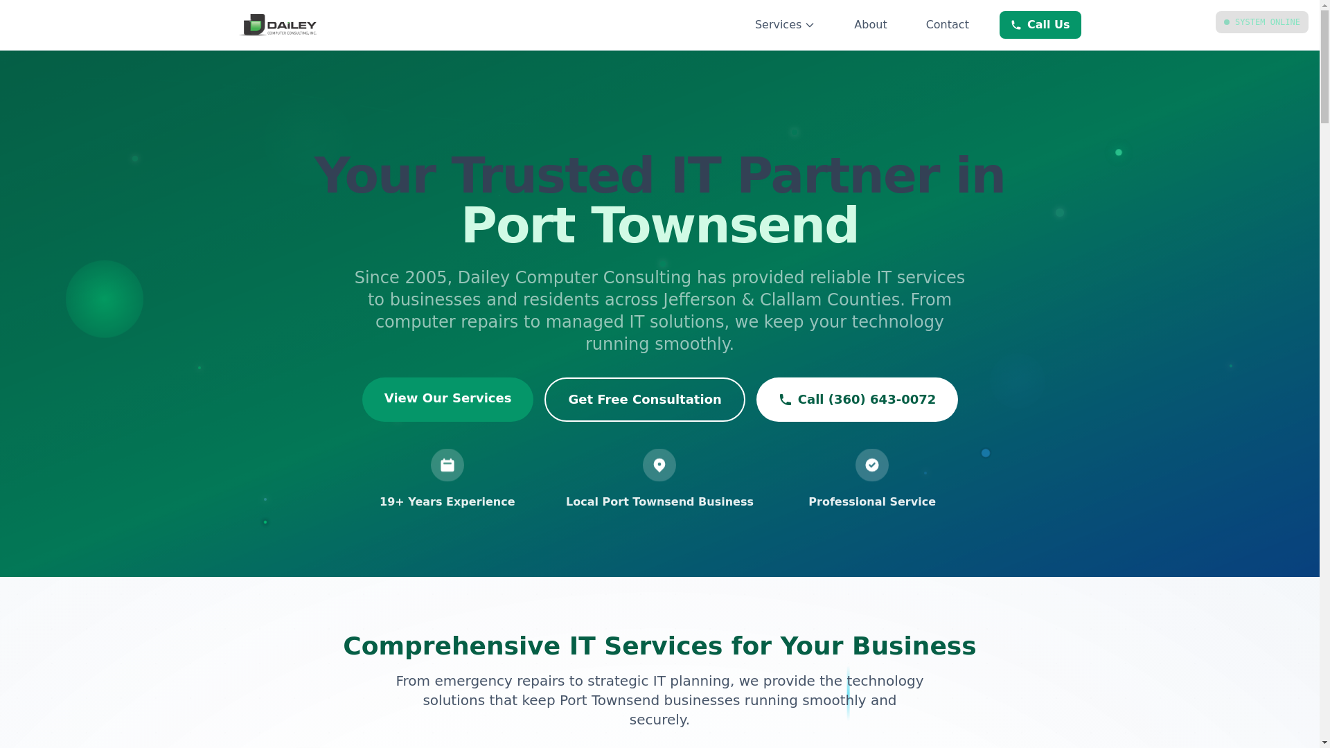 website screenshot of https://dailey-computer-consulting.pages.dev/