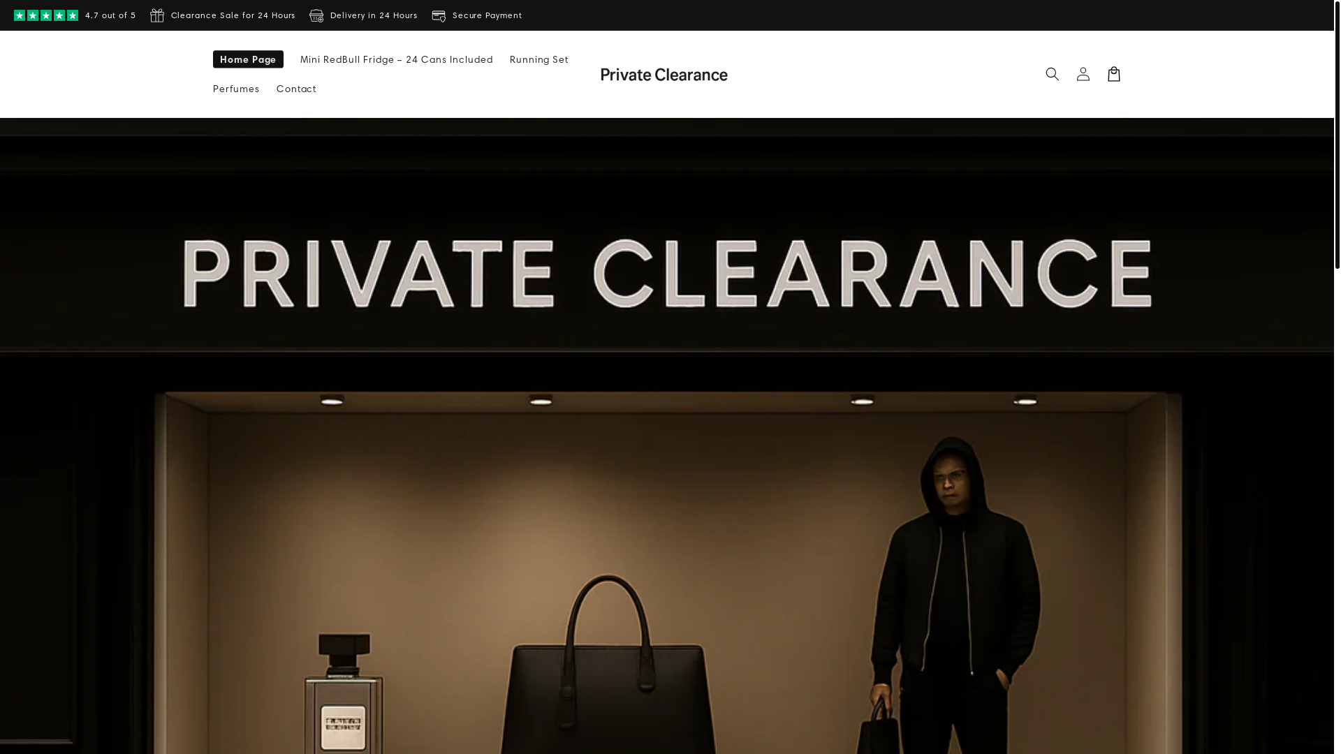 website screenshot of https://privateclearance-us.com/