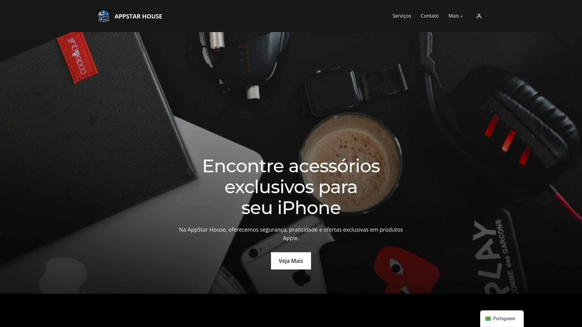 website screenshot of https://appstarhouse.com.br/