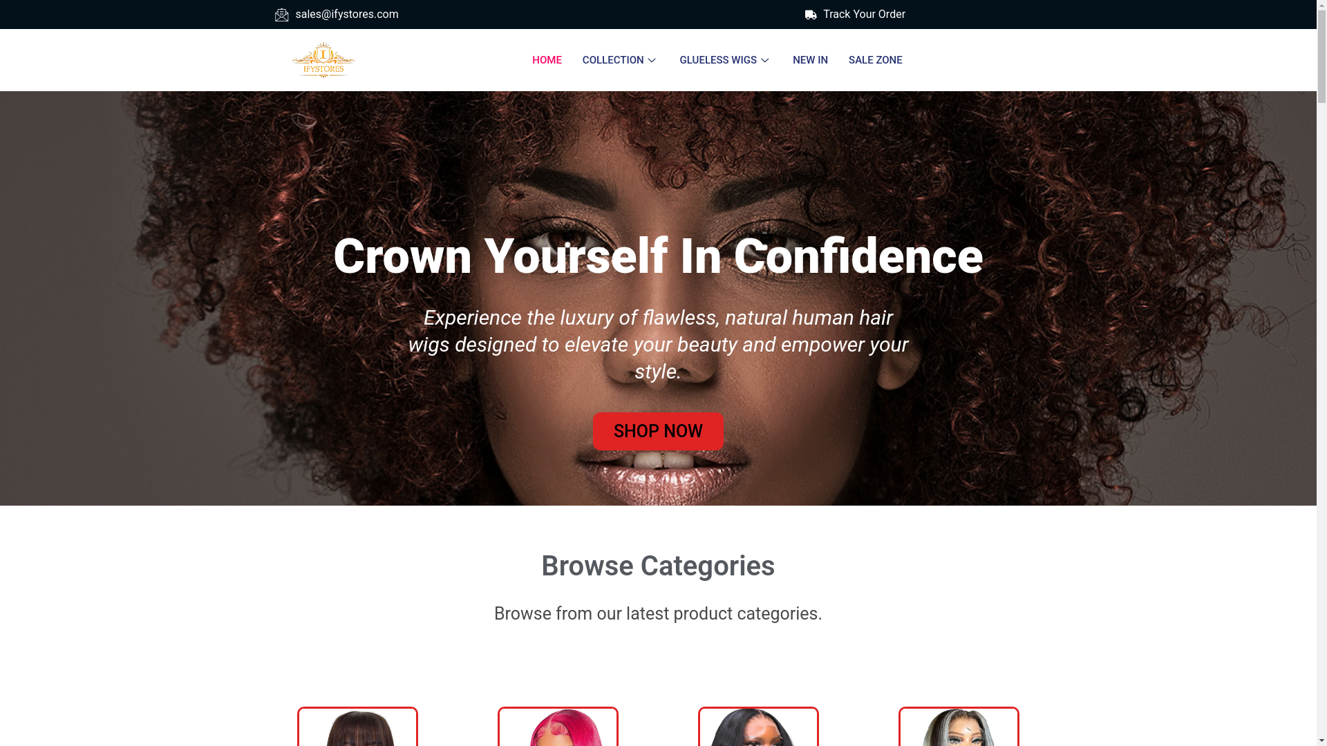 website screenshot of https://luvethluxehair.com/