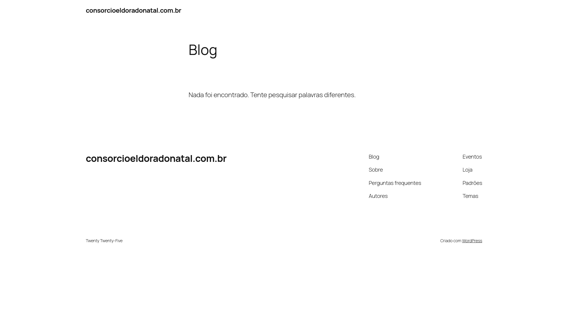 website screenshot of https://consorcioeldoradonatal.com.br/