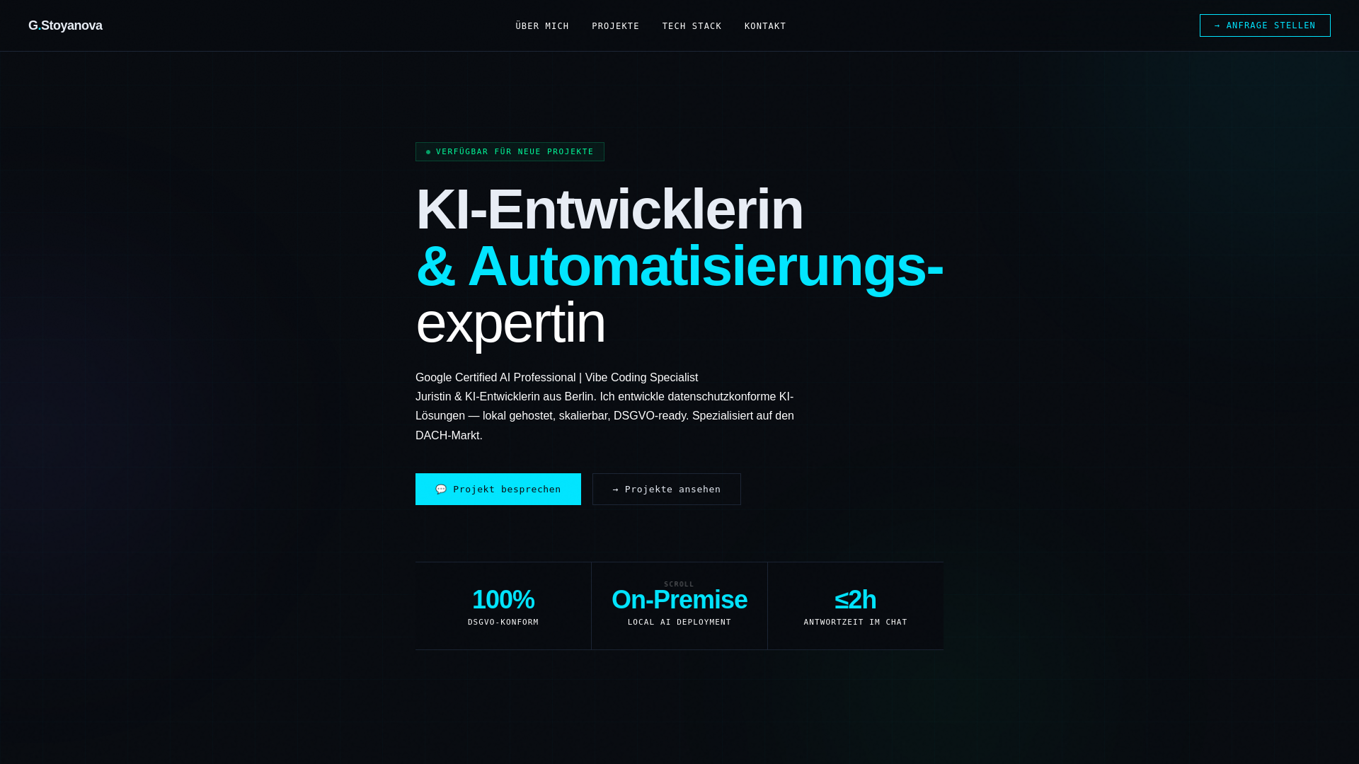 website screenshot of https://gistoianova.com/