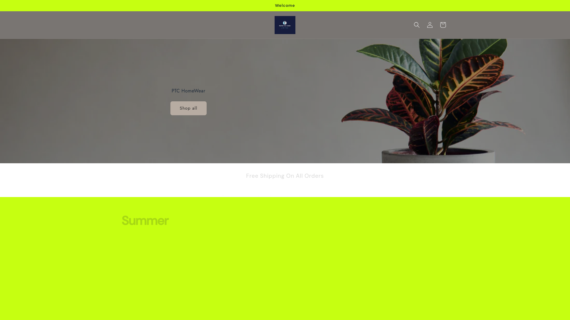website screenshot of https://papertocard.com