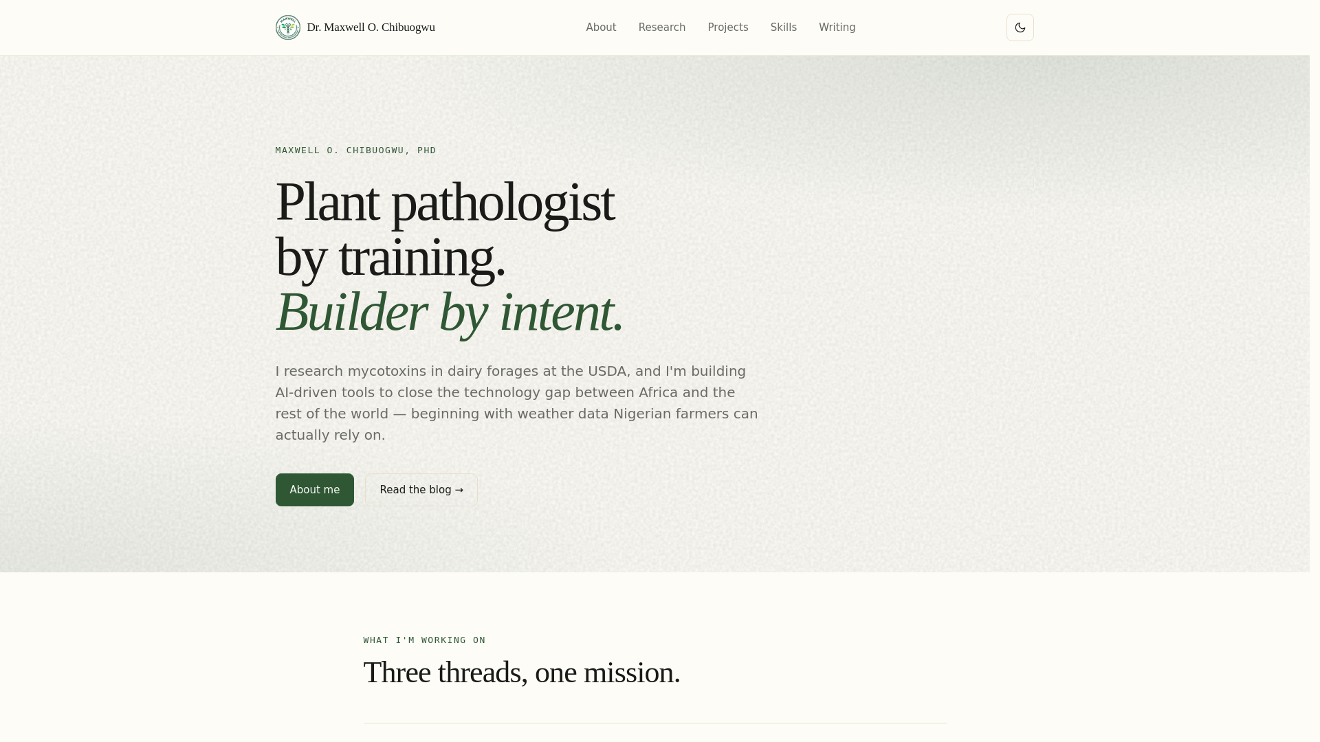 website screenshot of https://drmaxchib.com/