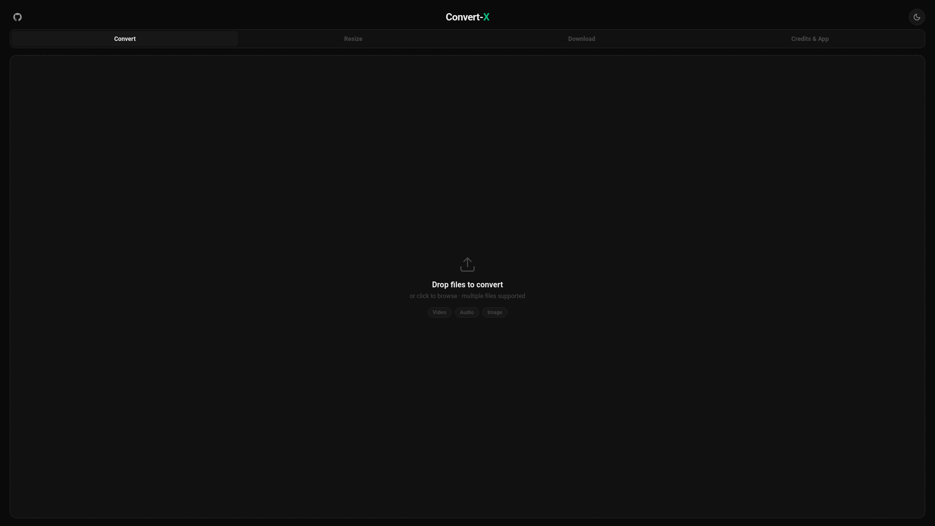 website screenshot of https://convert-x-online.pages.dev/