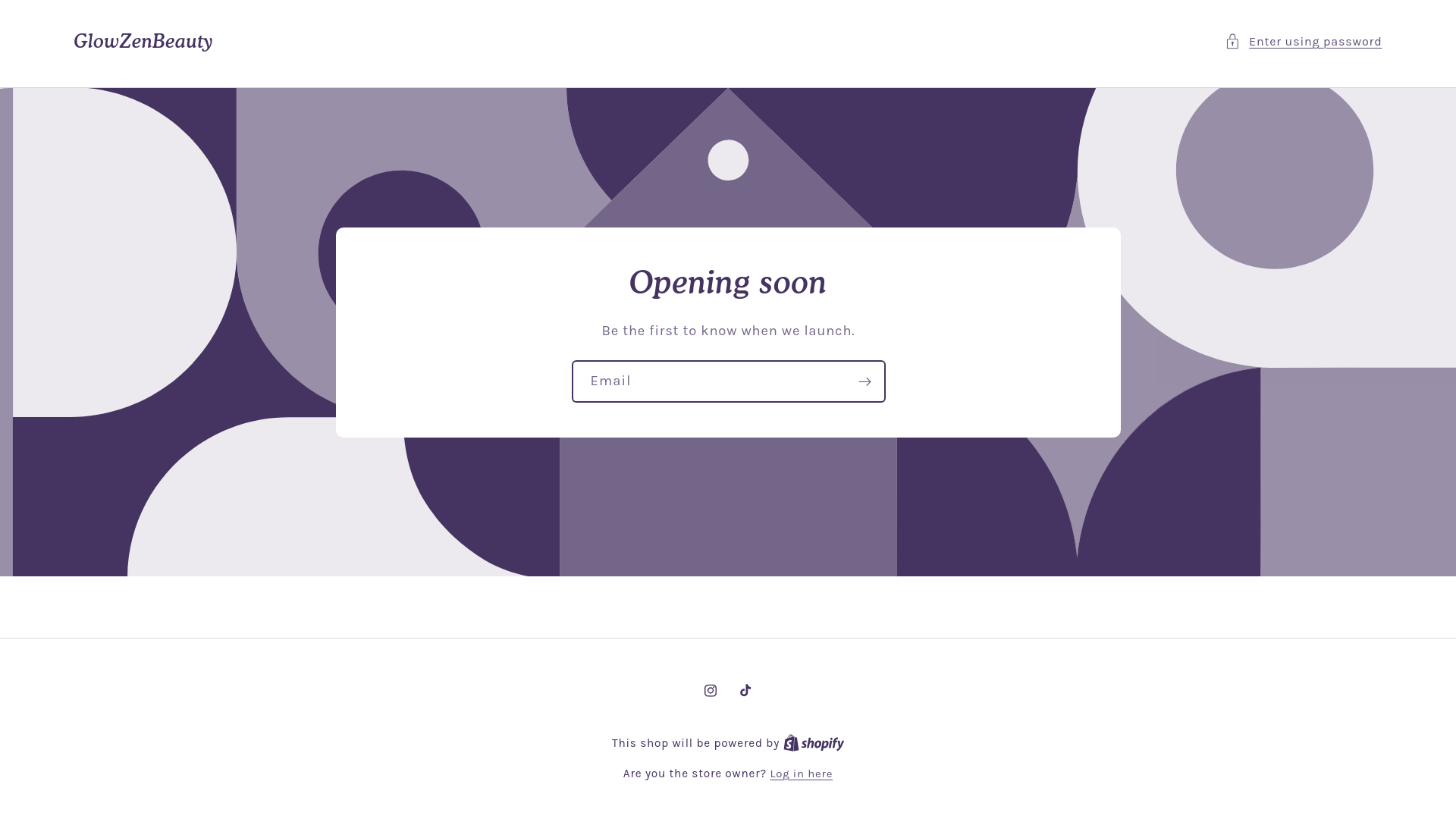 website screenshot of https://glowzencollective.com/