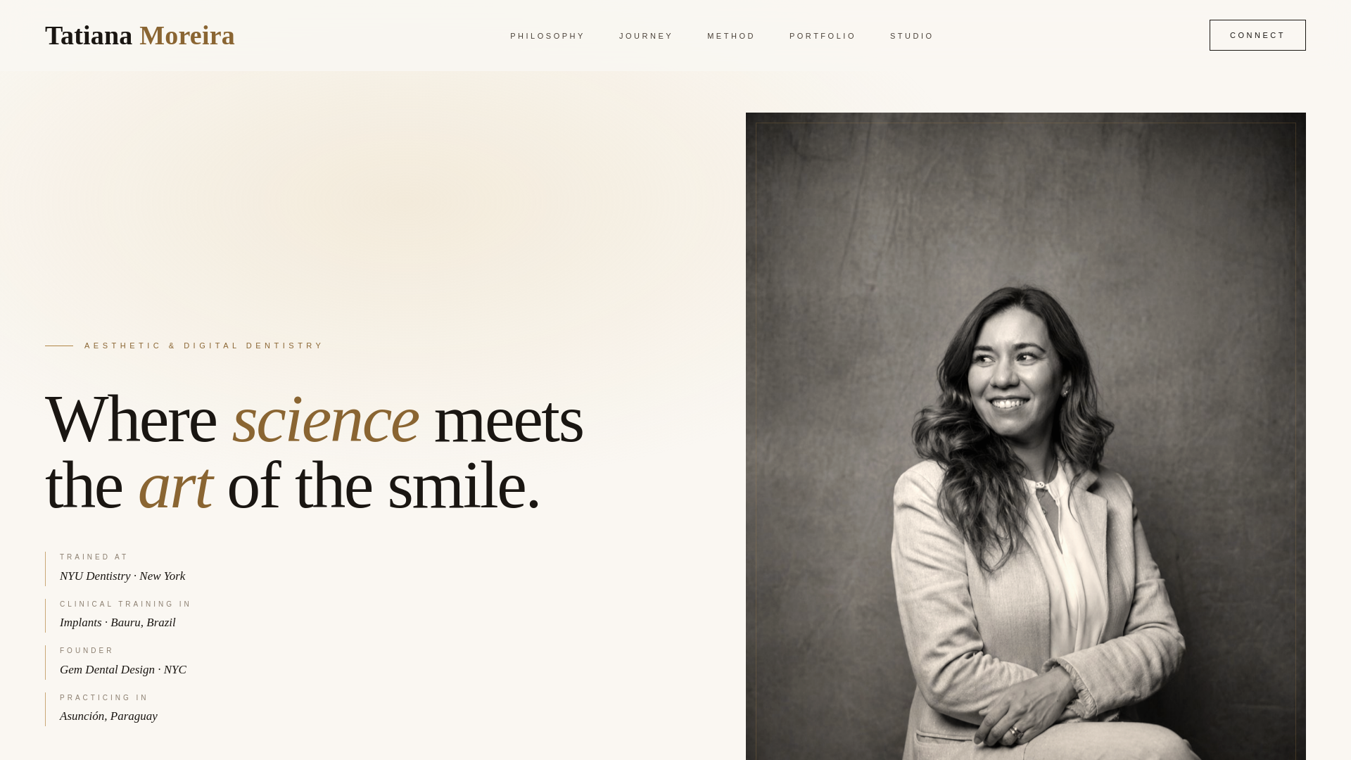 website screenshot of https://drtatianamoreira.com/