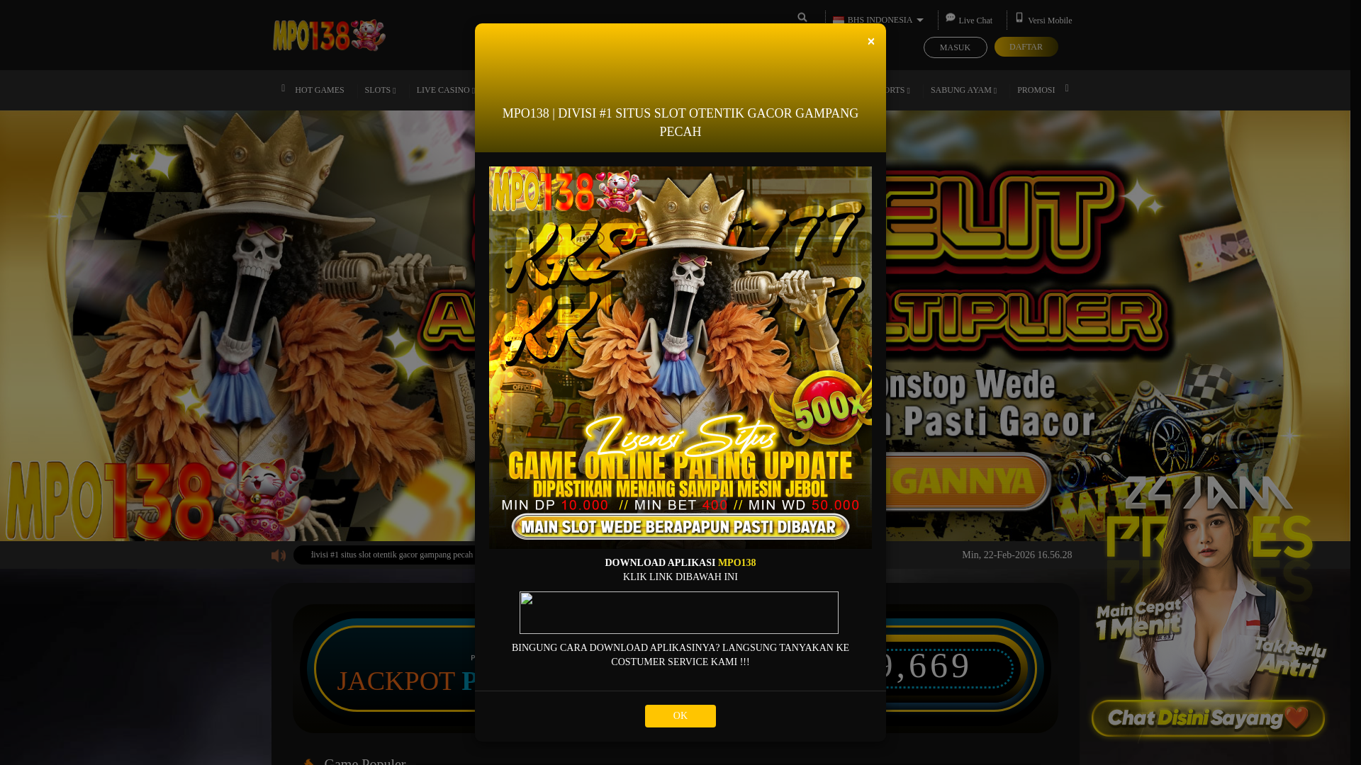 website screenshot of https://mpo138resmi.com