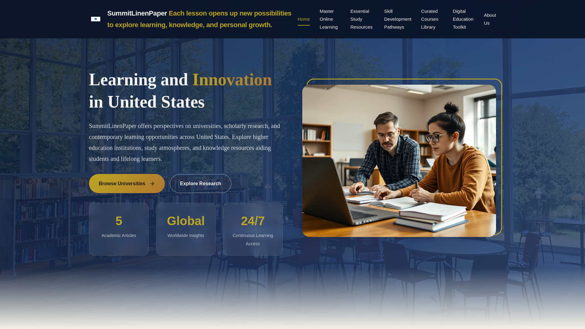 website screenshot of https://summitlinenpaper.pro/