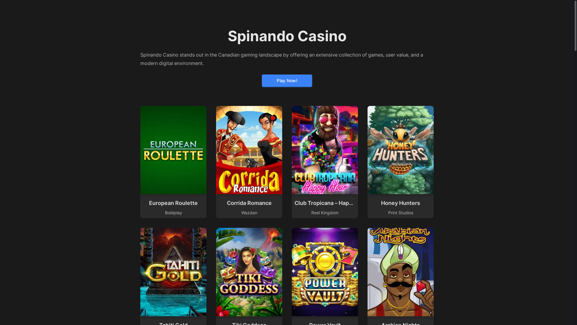 website screenshot of https://spinando7-com.pages.dev/