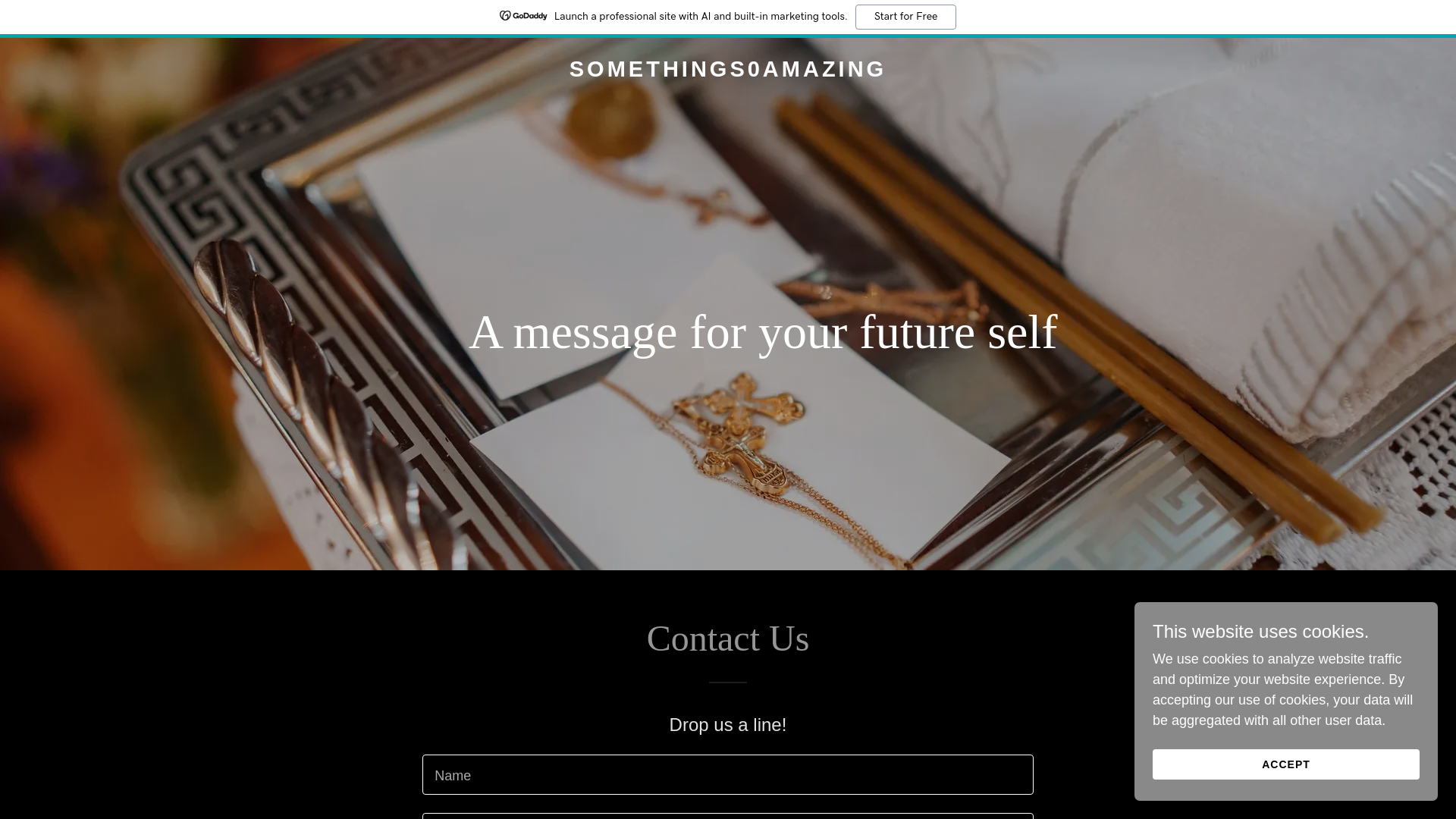 website screenshot of https://somethingsoamazing.ca/