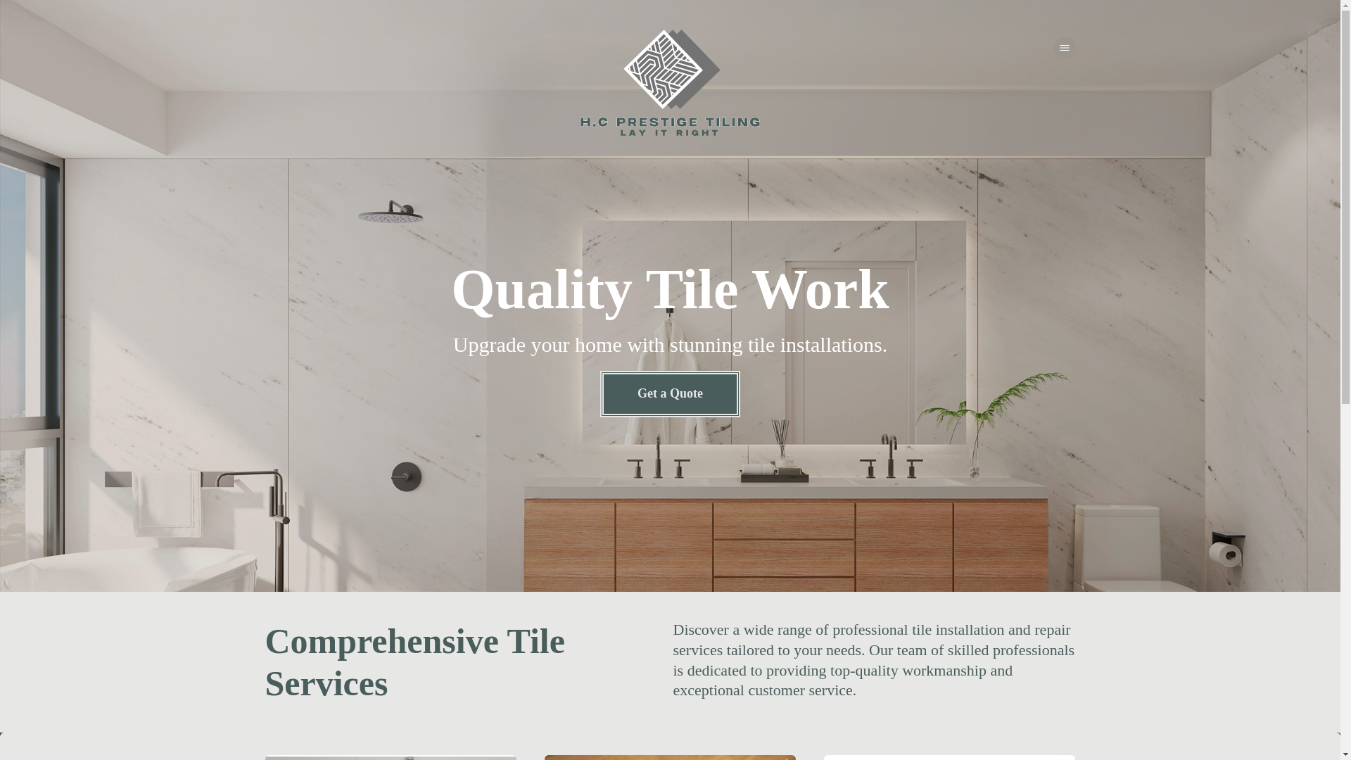 website screenshot of https://hcprestigetiling.com/