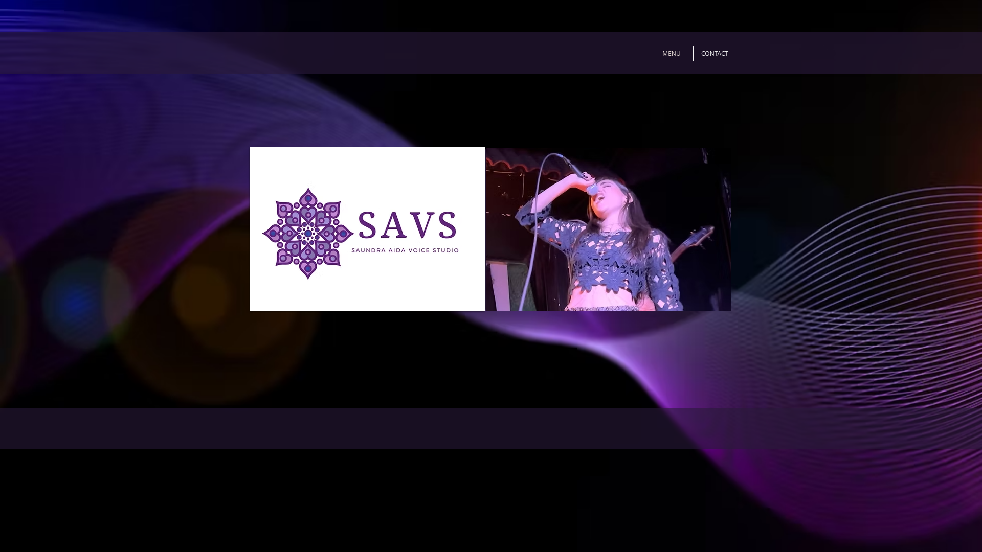 website screenshot of https://saundraaidavoicestudio.com/