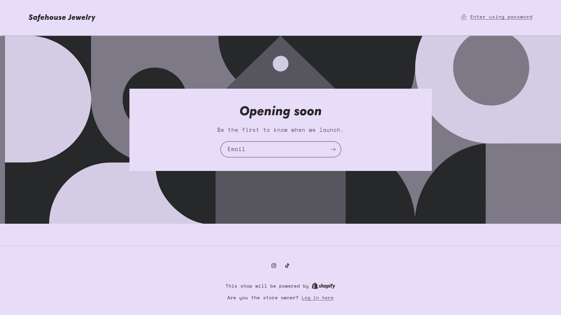 website screenshot of https://safehousejewelryclearance.com/