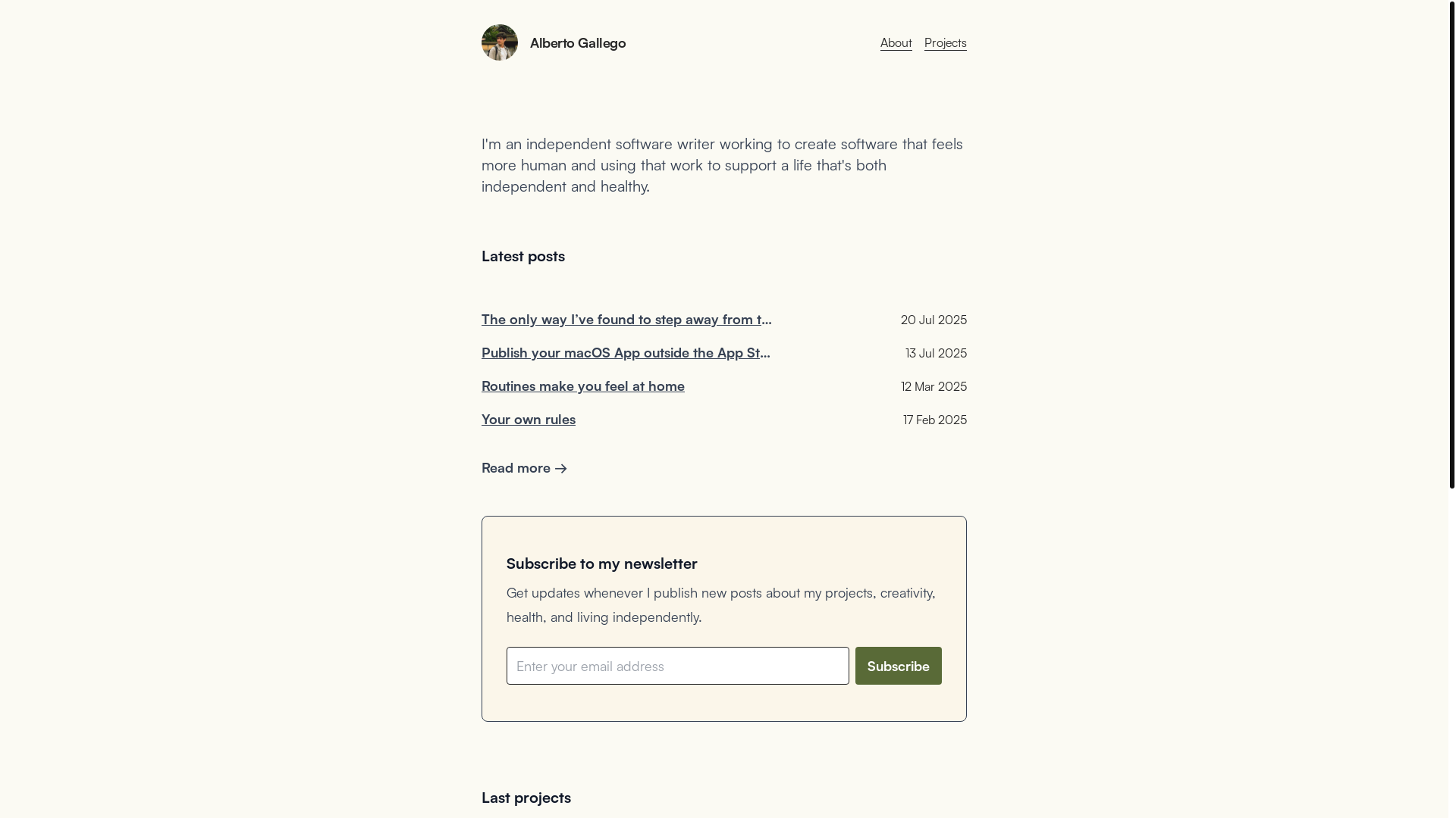 website screenshot of https://albertogalca.pages.dev/