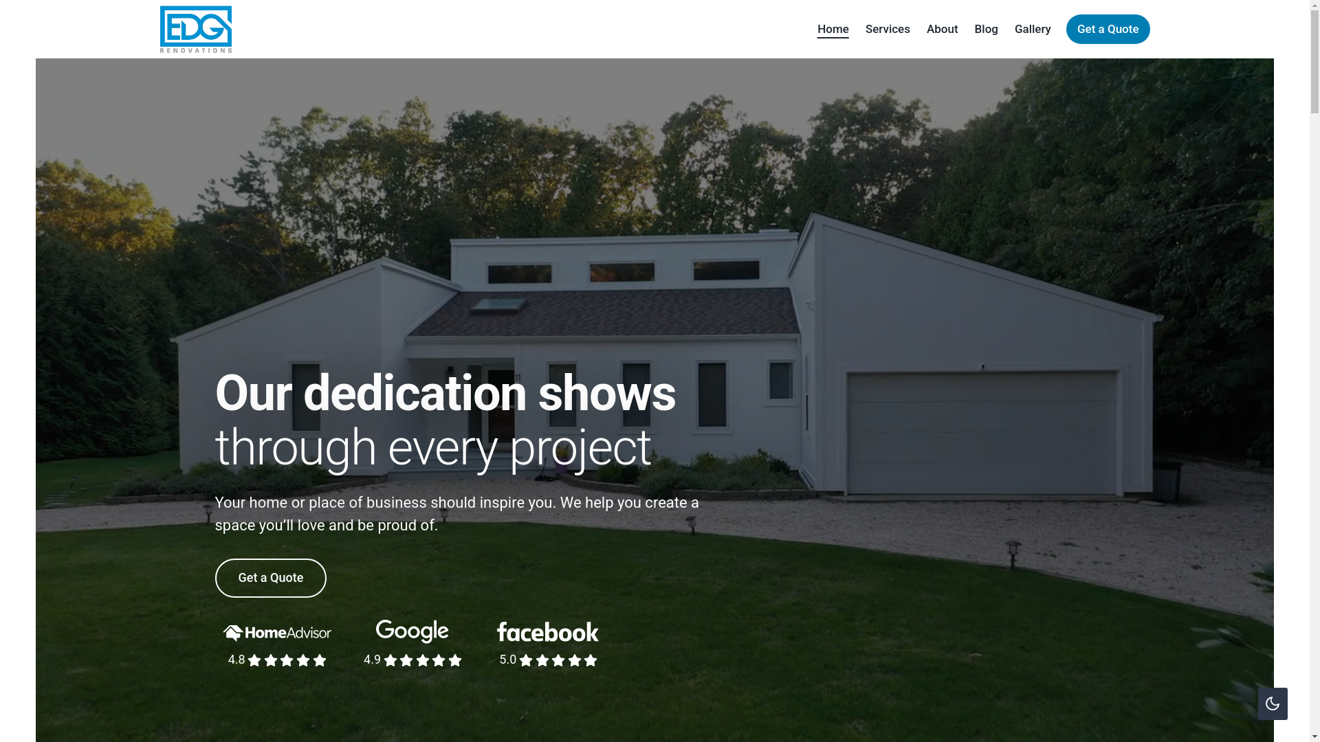 website screenshot of https://edgrenovationsgroup.com/