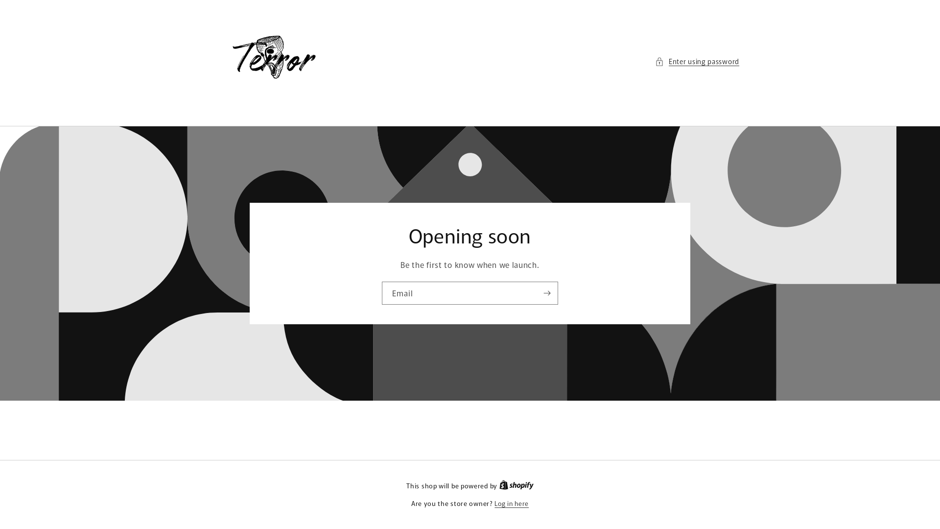website screenshot of https://shopterror.com/