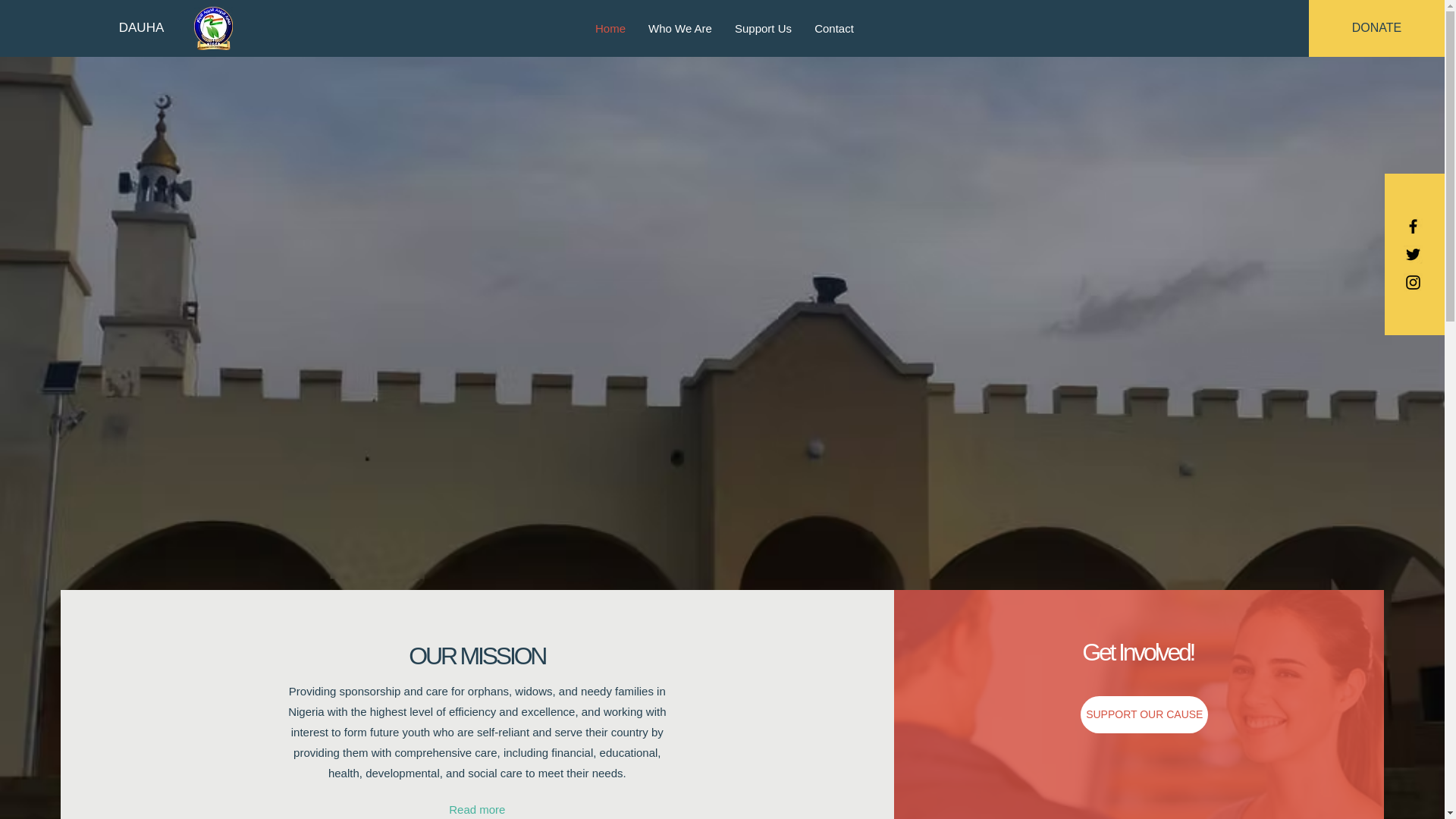 website screenshot of https://dauhaagaji.org/