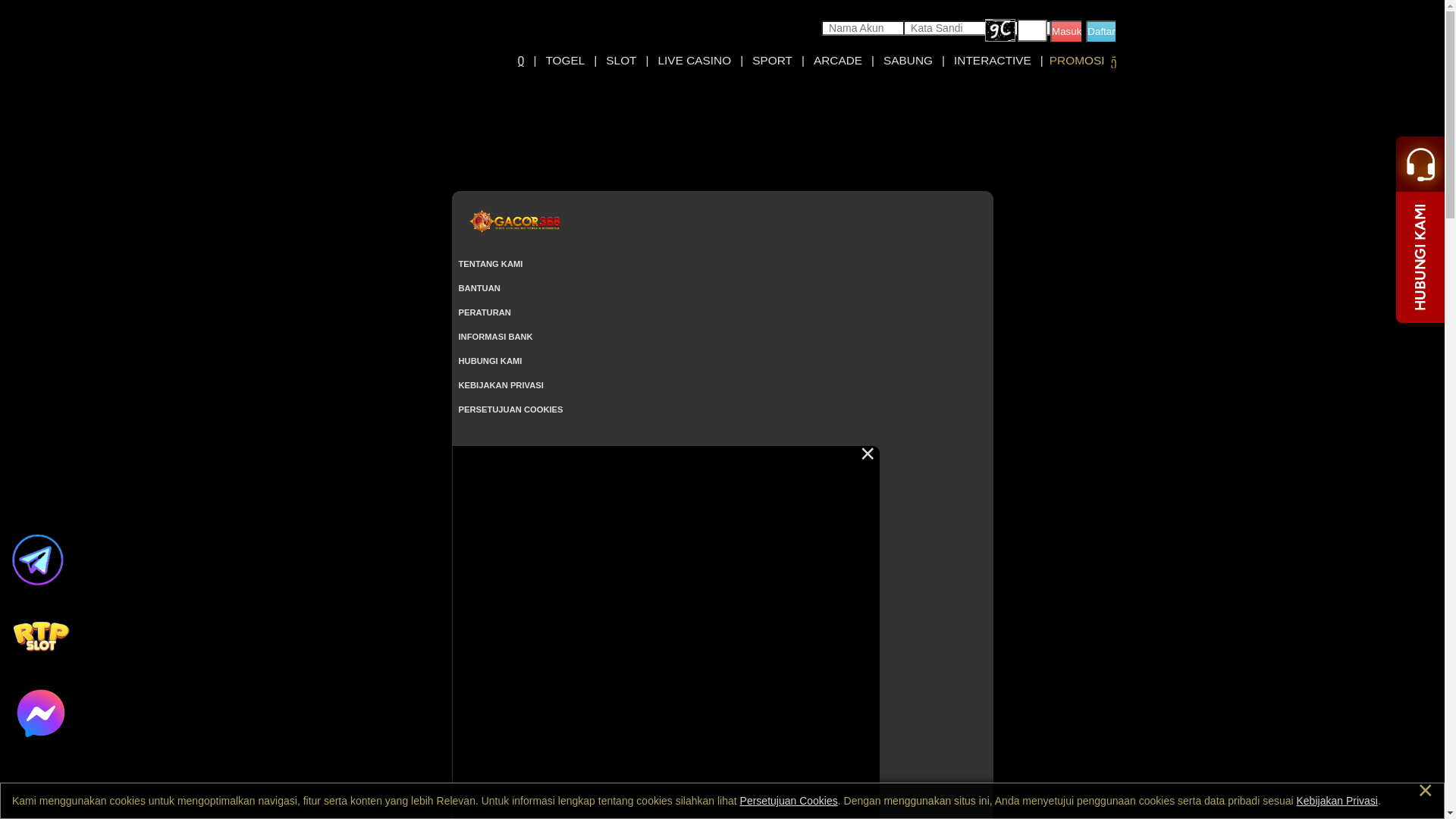 website screenshot of https://maingacor368.sbs/