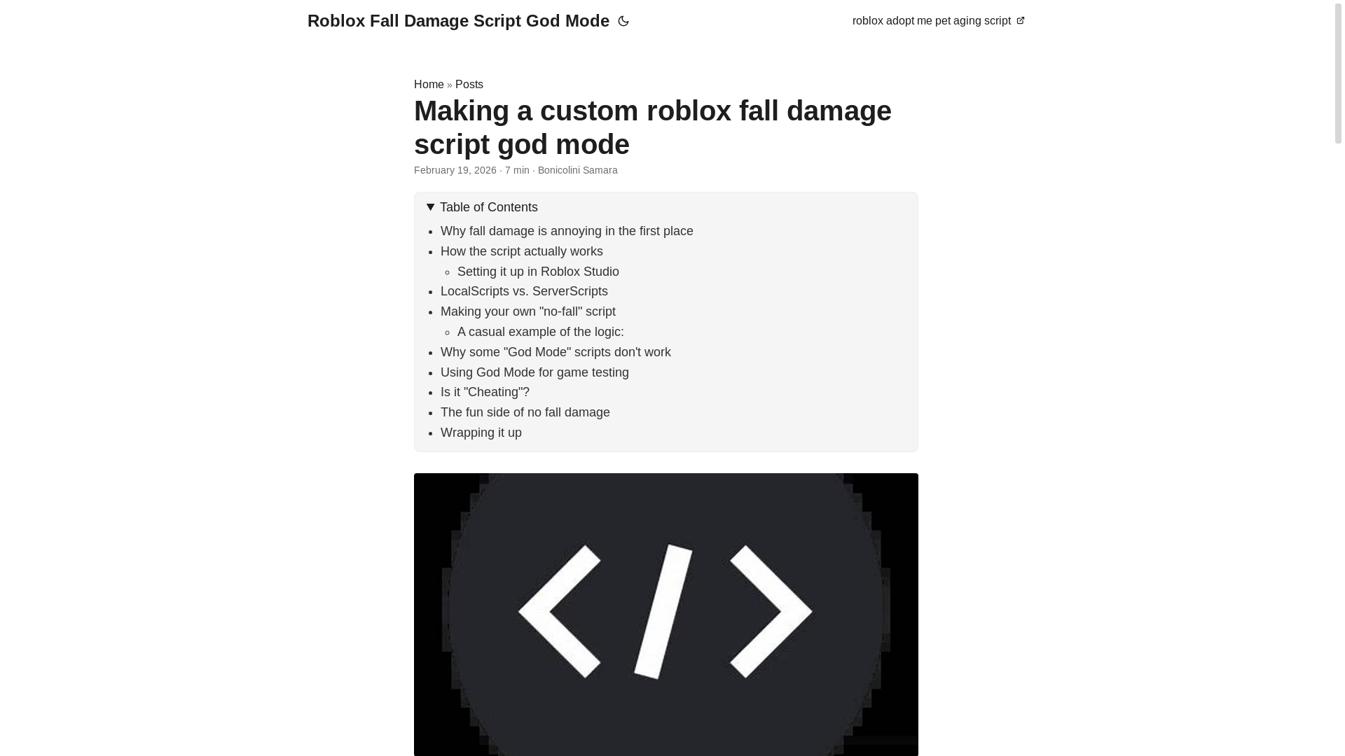 website screenshot of https://roblox-fall-damage-script-god-mode.pages.dev/