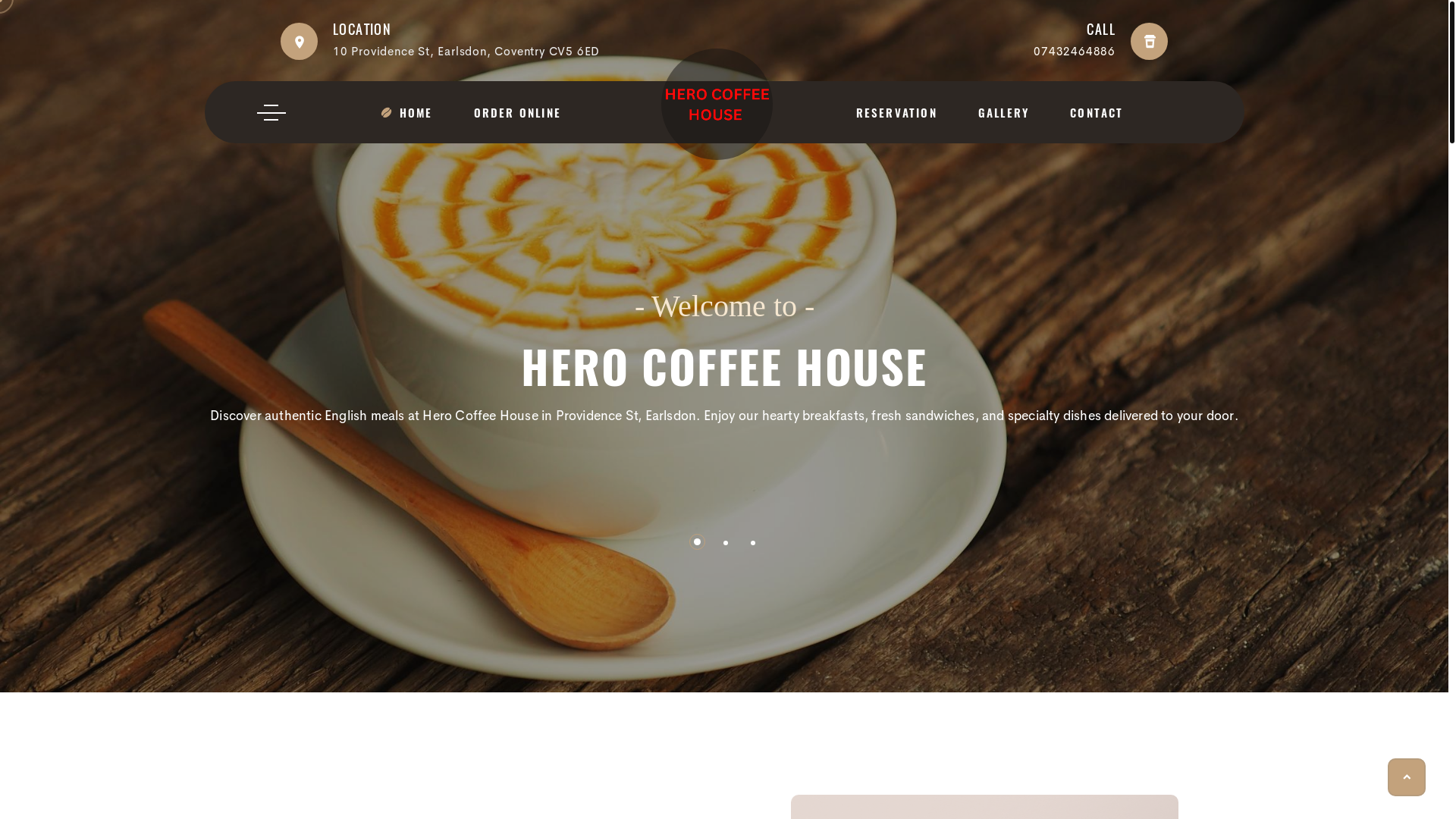 website screenshot of https://herocoffeehousecoventry.co.uk/