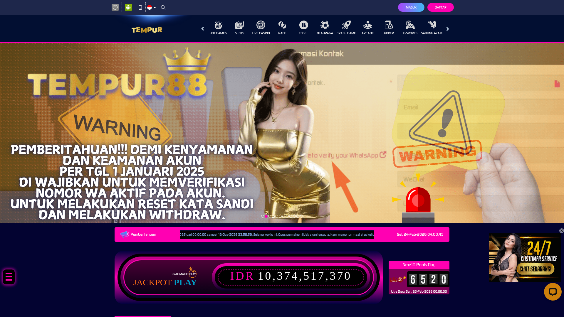 website screenshot of https://fintp88.site/