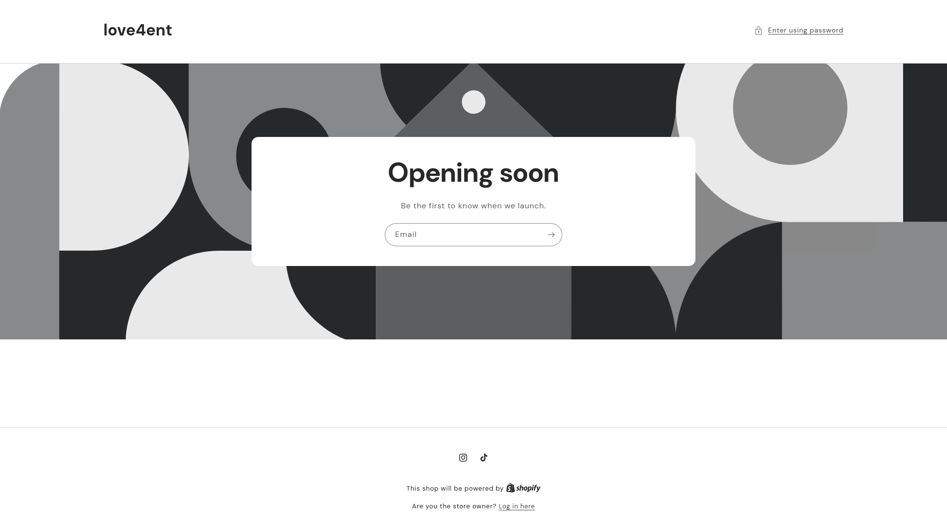 website screenshot of https://love4ent.shop/