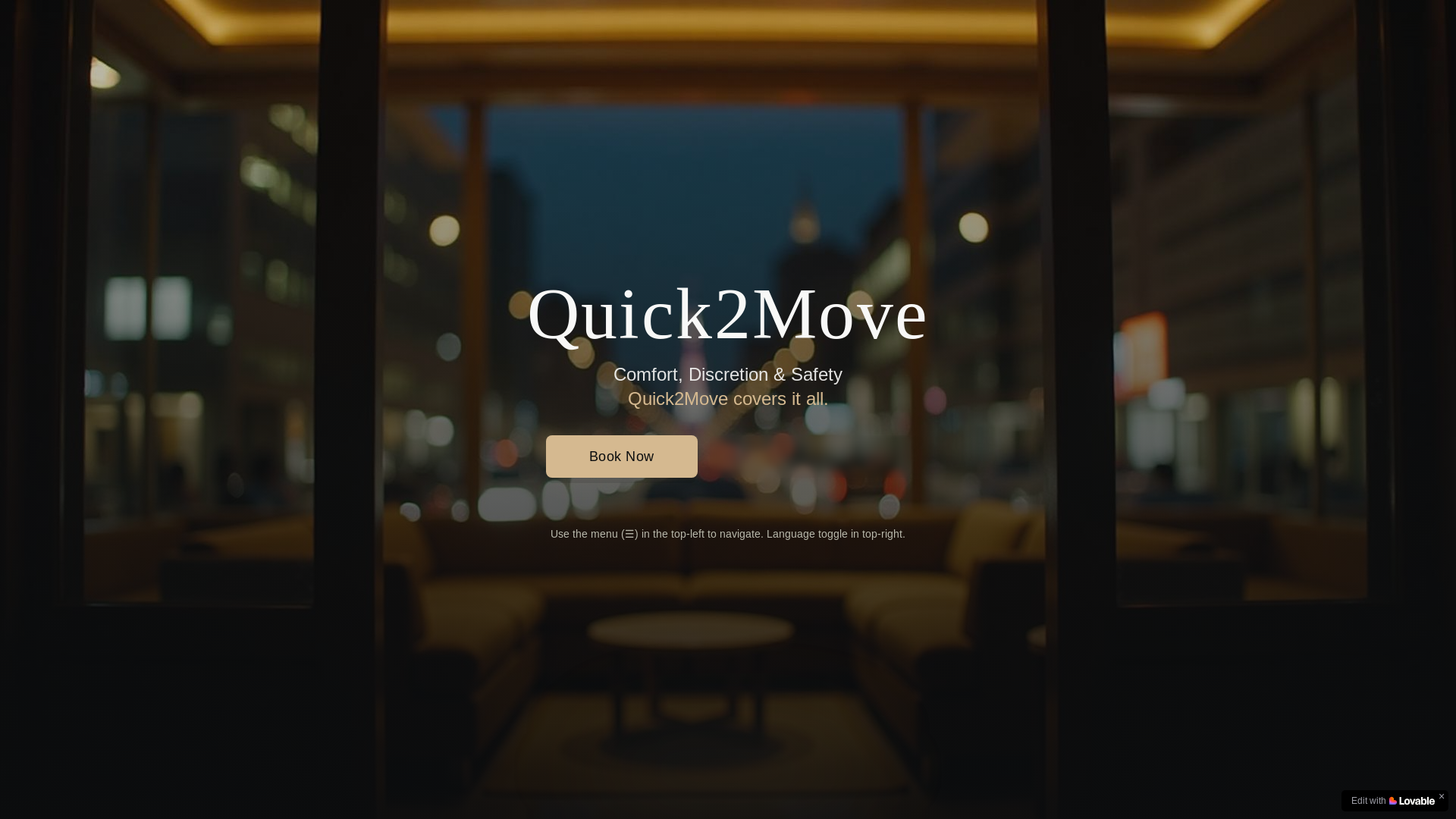 website screenshot of https://quick2move.nl/
