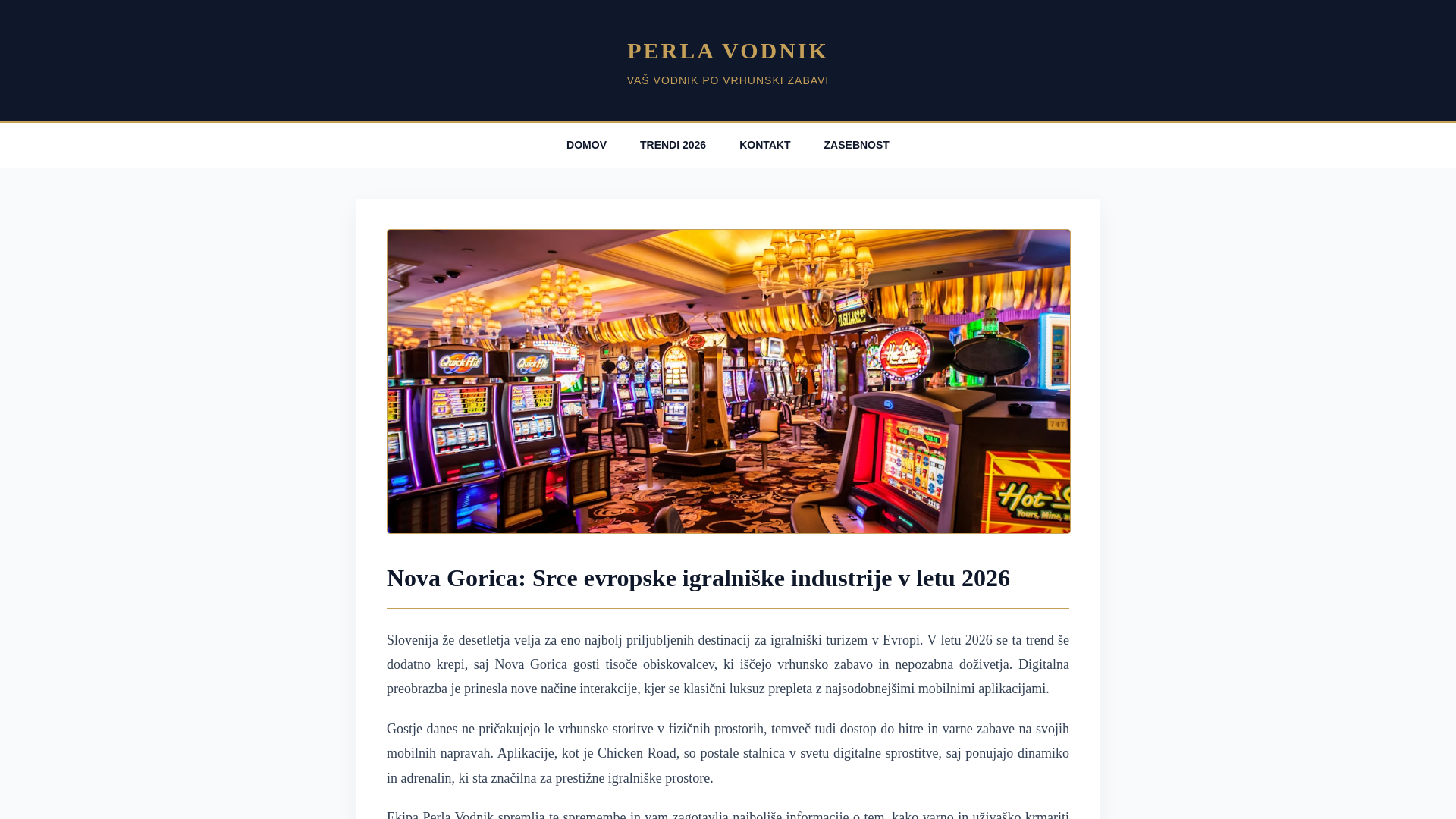 website screenshot of https://perla-slovenija.com/