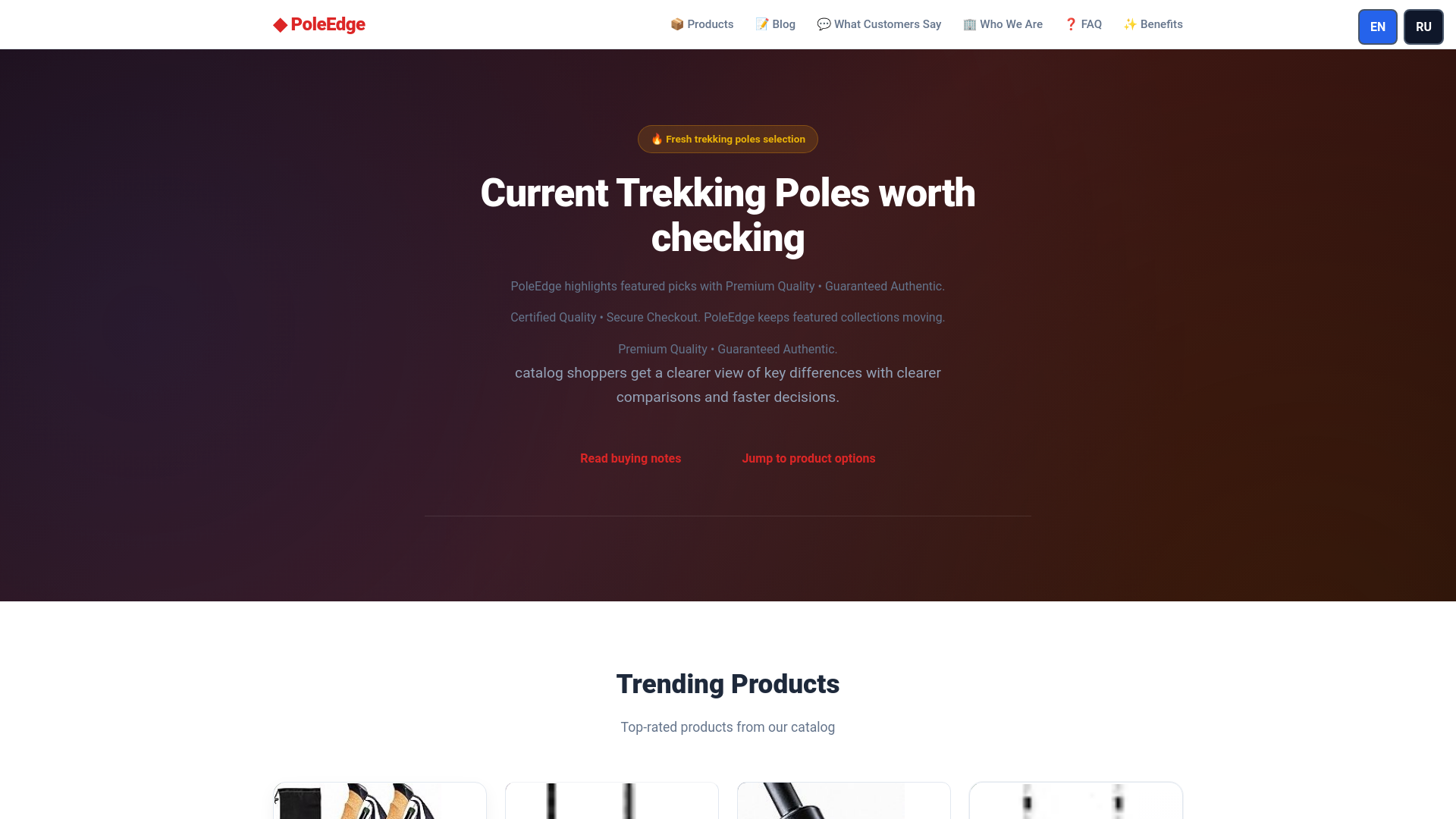 website screenshot of https://trendyshopnest.online