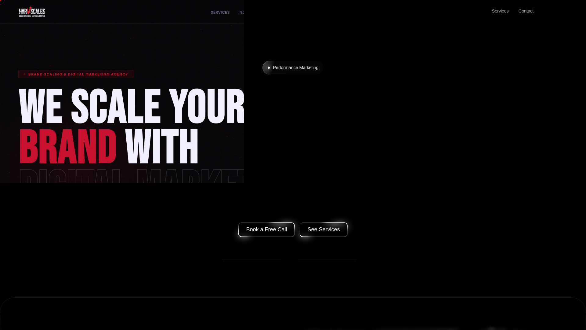 website screenshot of https://harvscales.com/