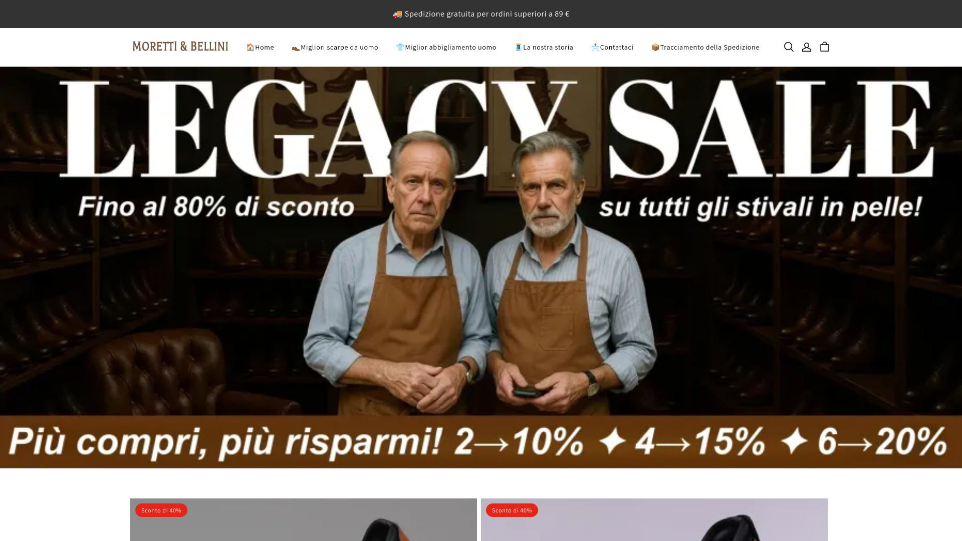 website screenshot of https://moretti-bellini.com/