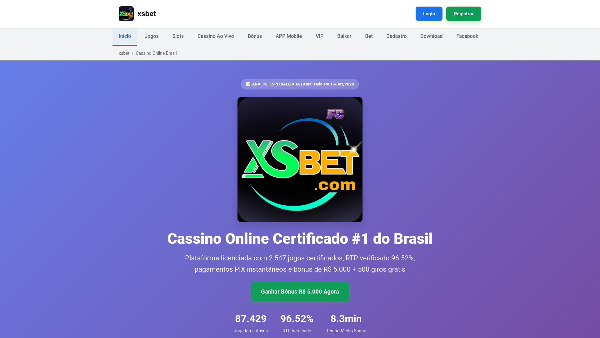website screenshot of https://xsbetxp.com/