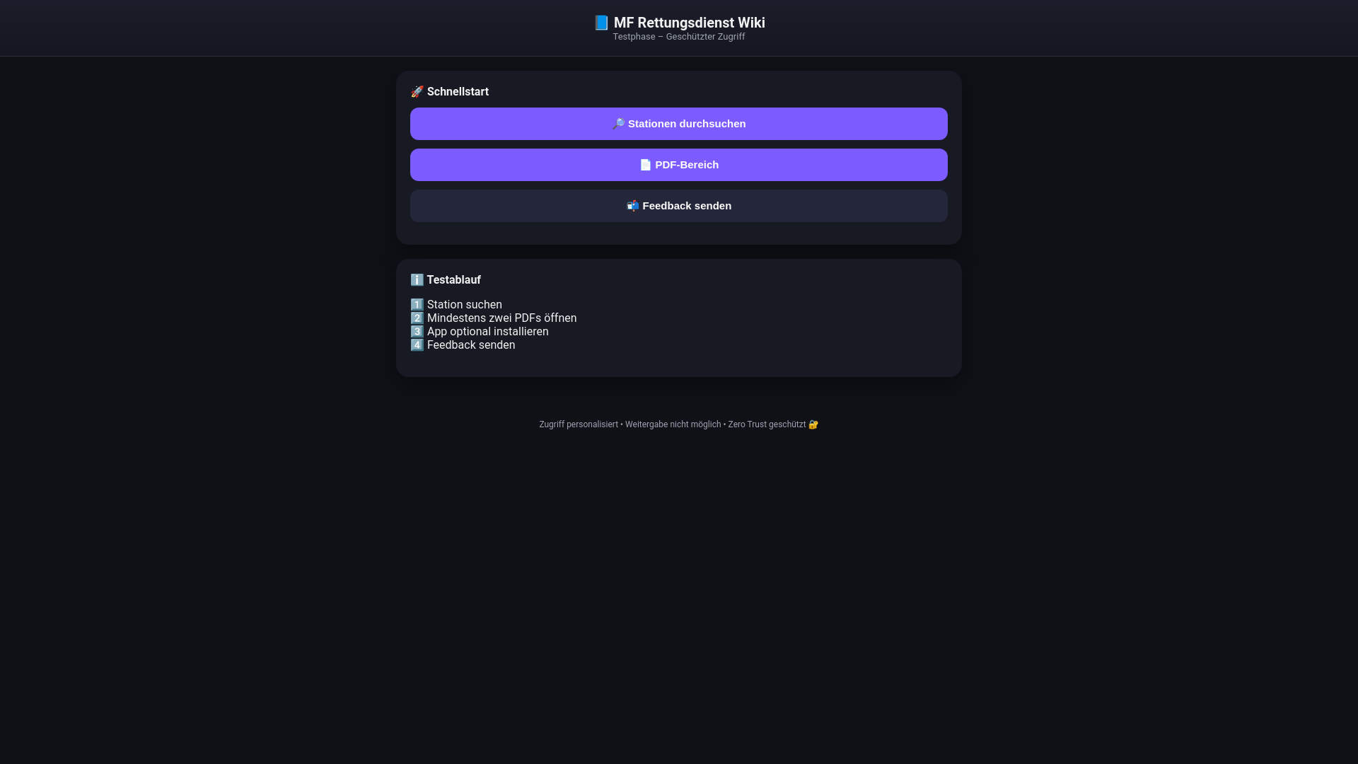 website screenshot of https://rettungsdienst-wiki-mf.pages.dev/