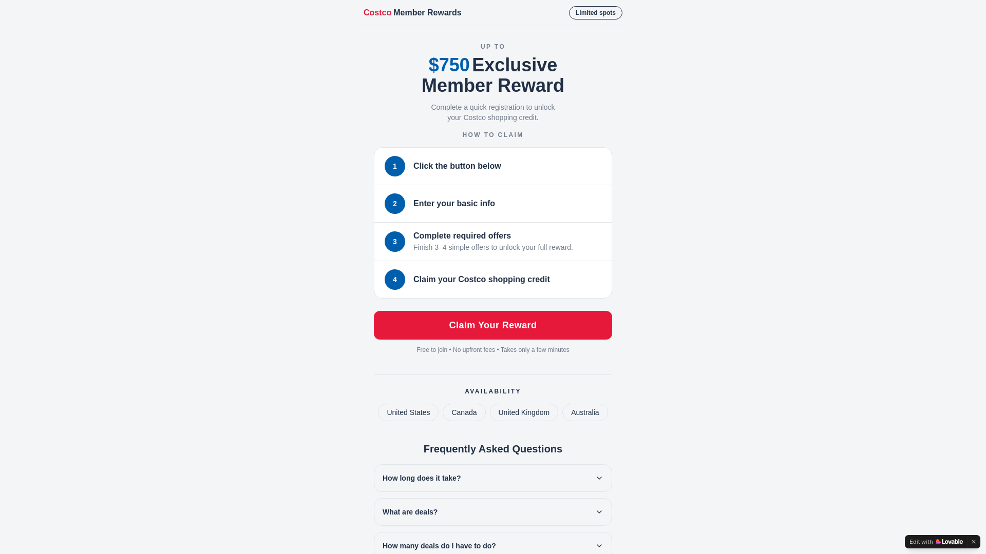 website screenshot of https://costcapply.com