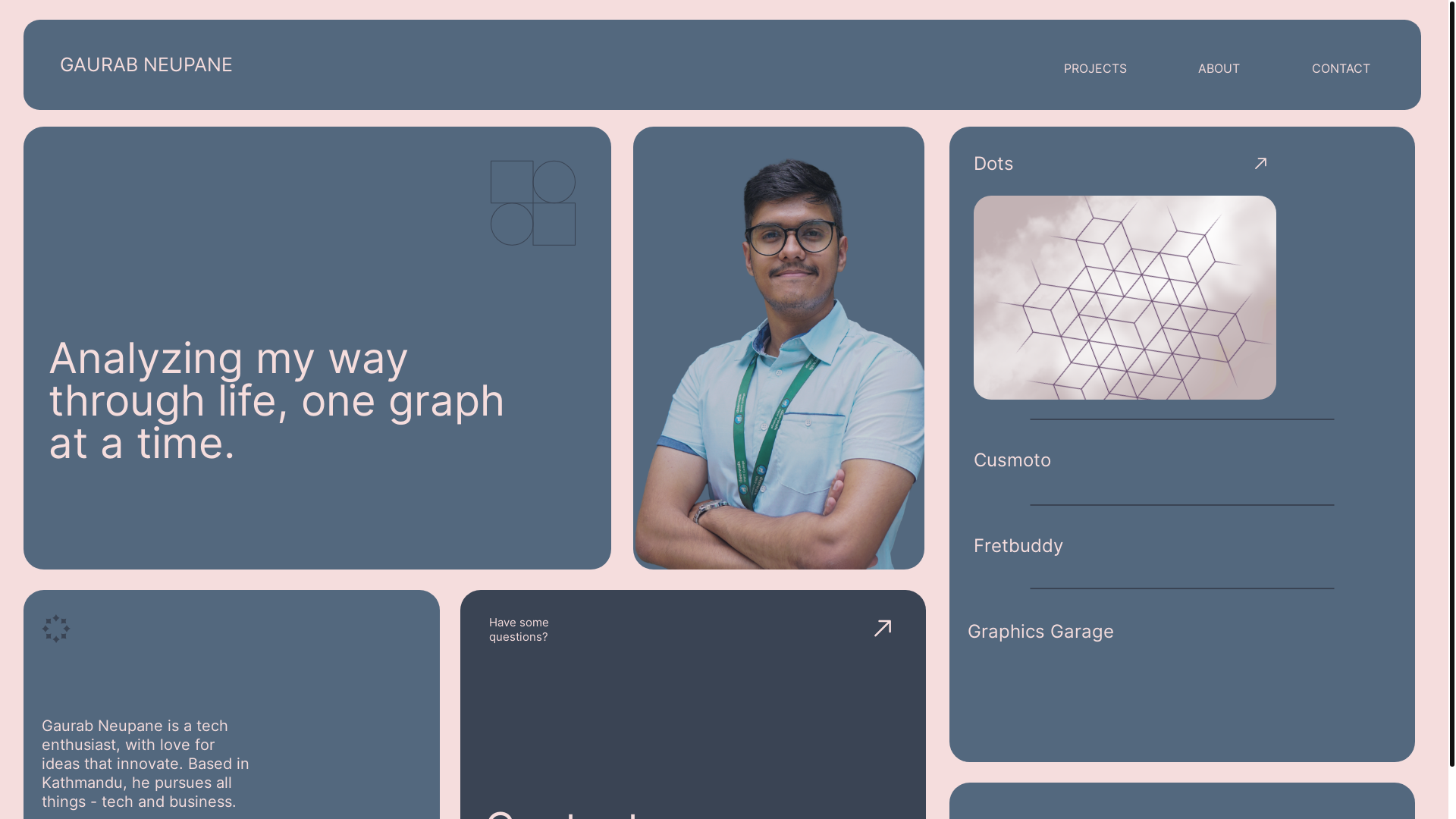 website screenshot of https://neupanegaurab.com.np/