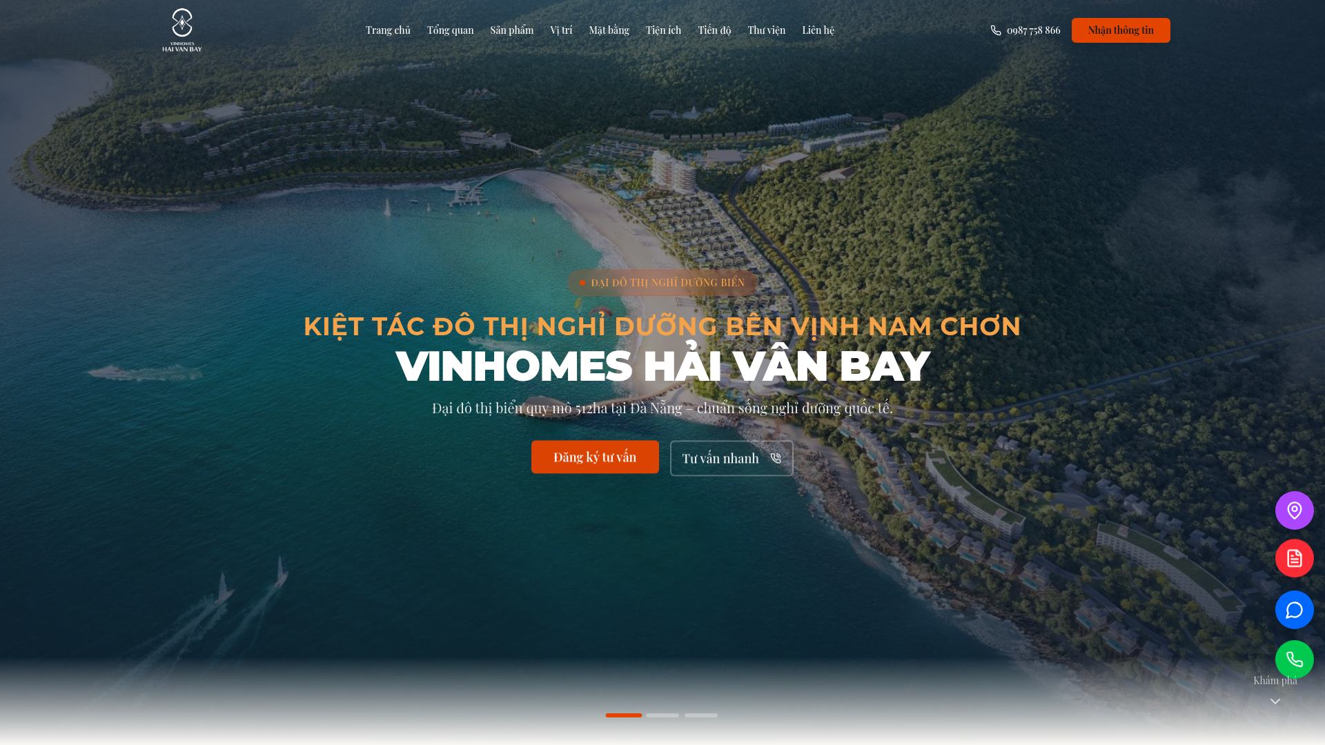 website screenshot of https://bds-haivanbay.com/