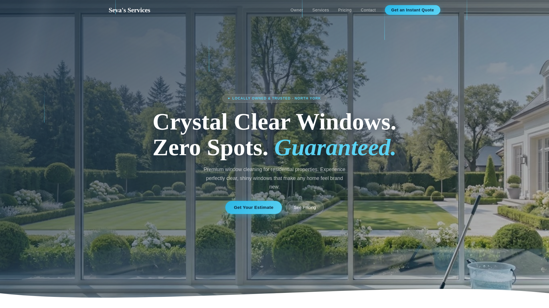 website screenshot of https://sevasservices.com/