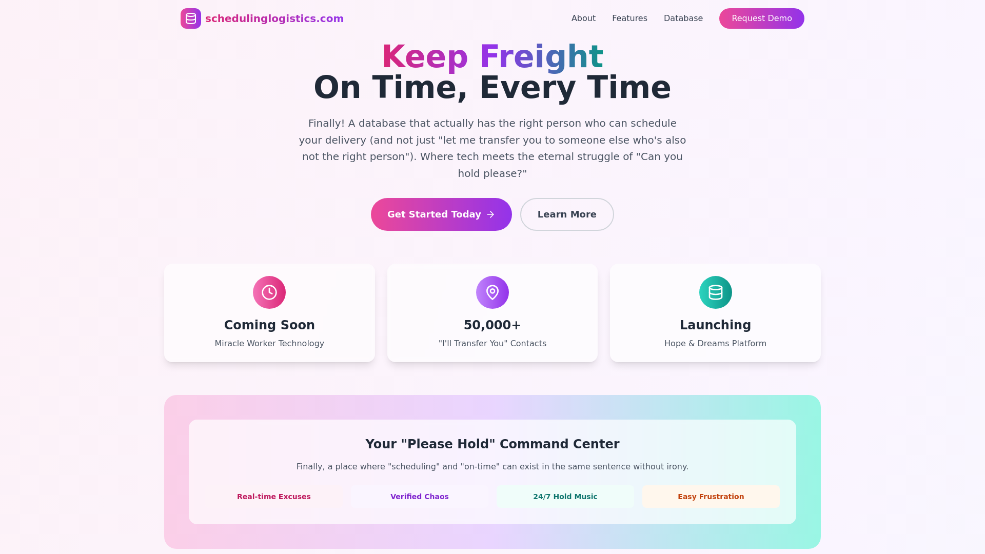 website screenshot of https://teamtruckloadplanning.info/