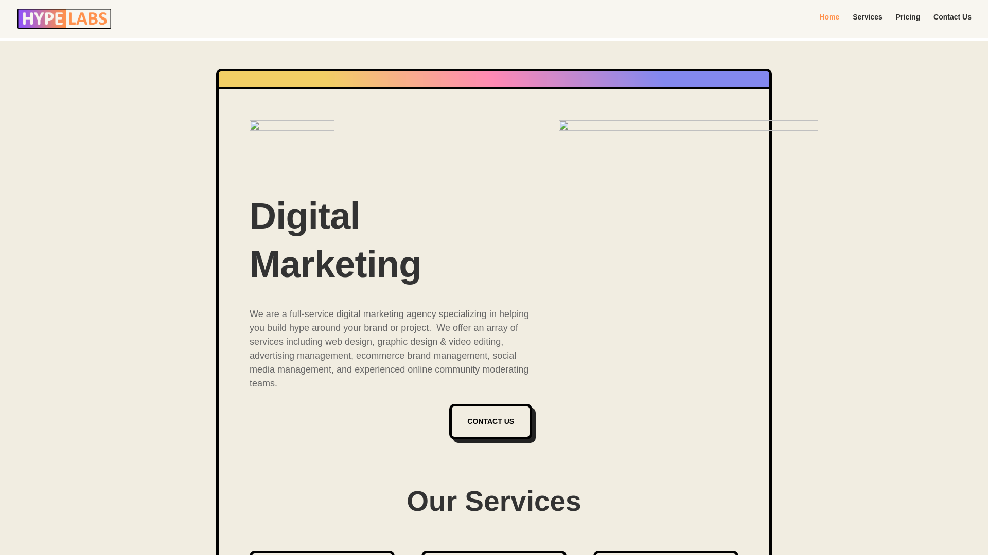 website screenshot of https://hypelabs.pages.dev/
