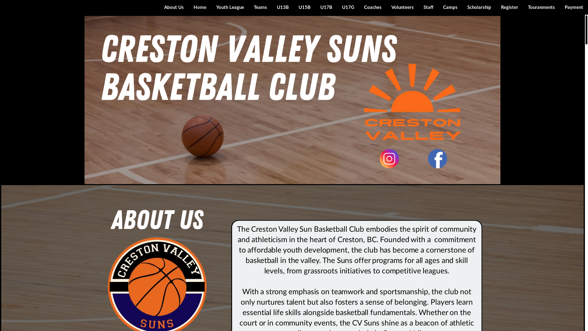 website screenshot of https://cvsunsbb.com/