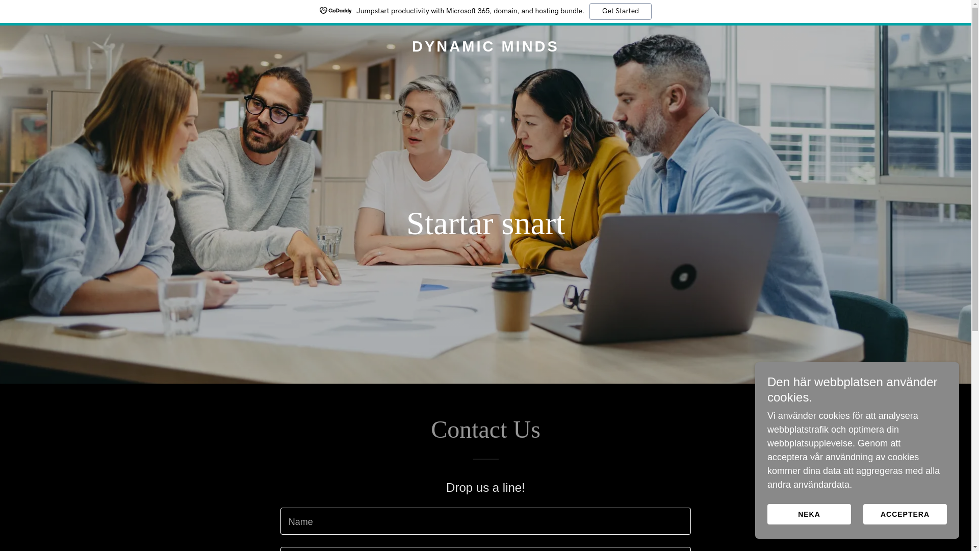 website screenshot of https://dynamicminds.io/