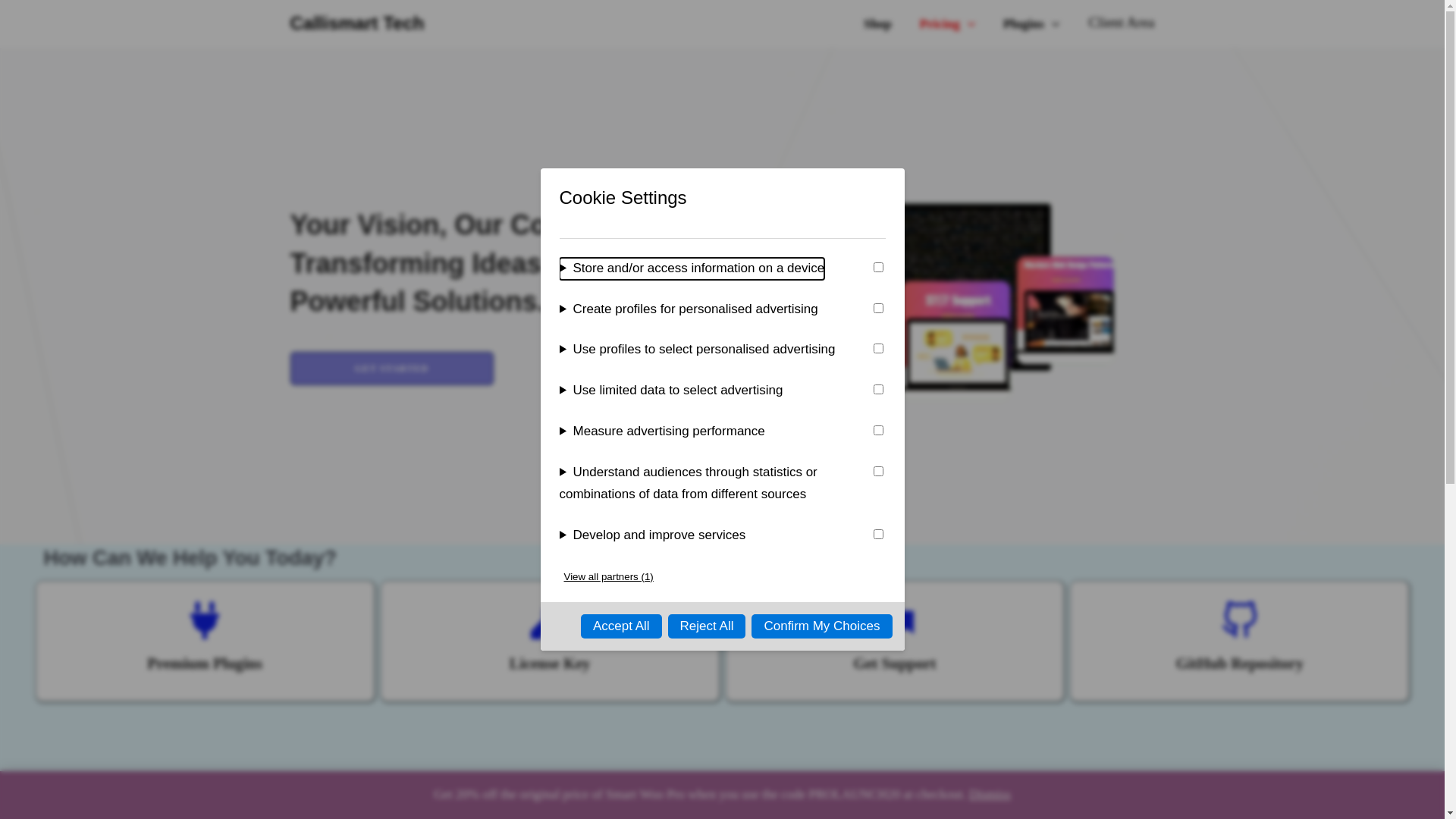 website screenshot of https://callismart.com.ng