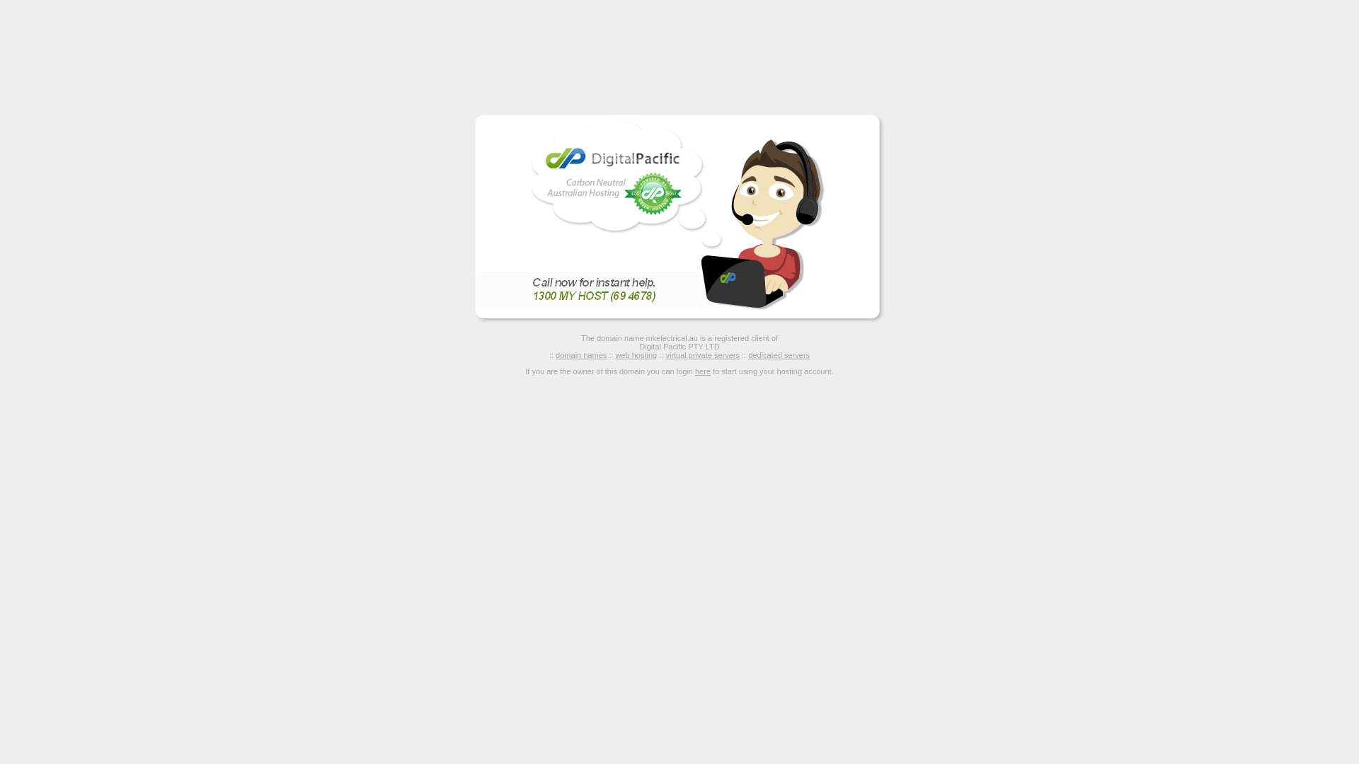 website screenshot of https://mkelectrical.au/