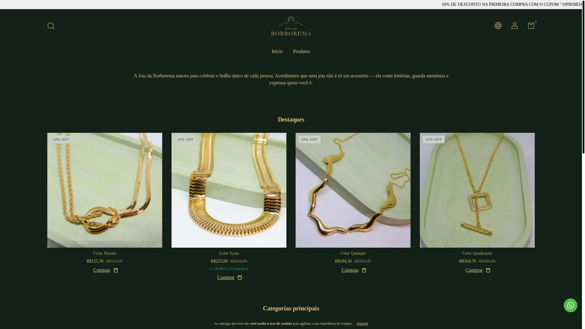 website screenshot of https://joiadaborborema.com.br/